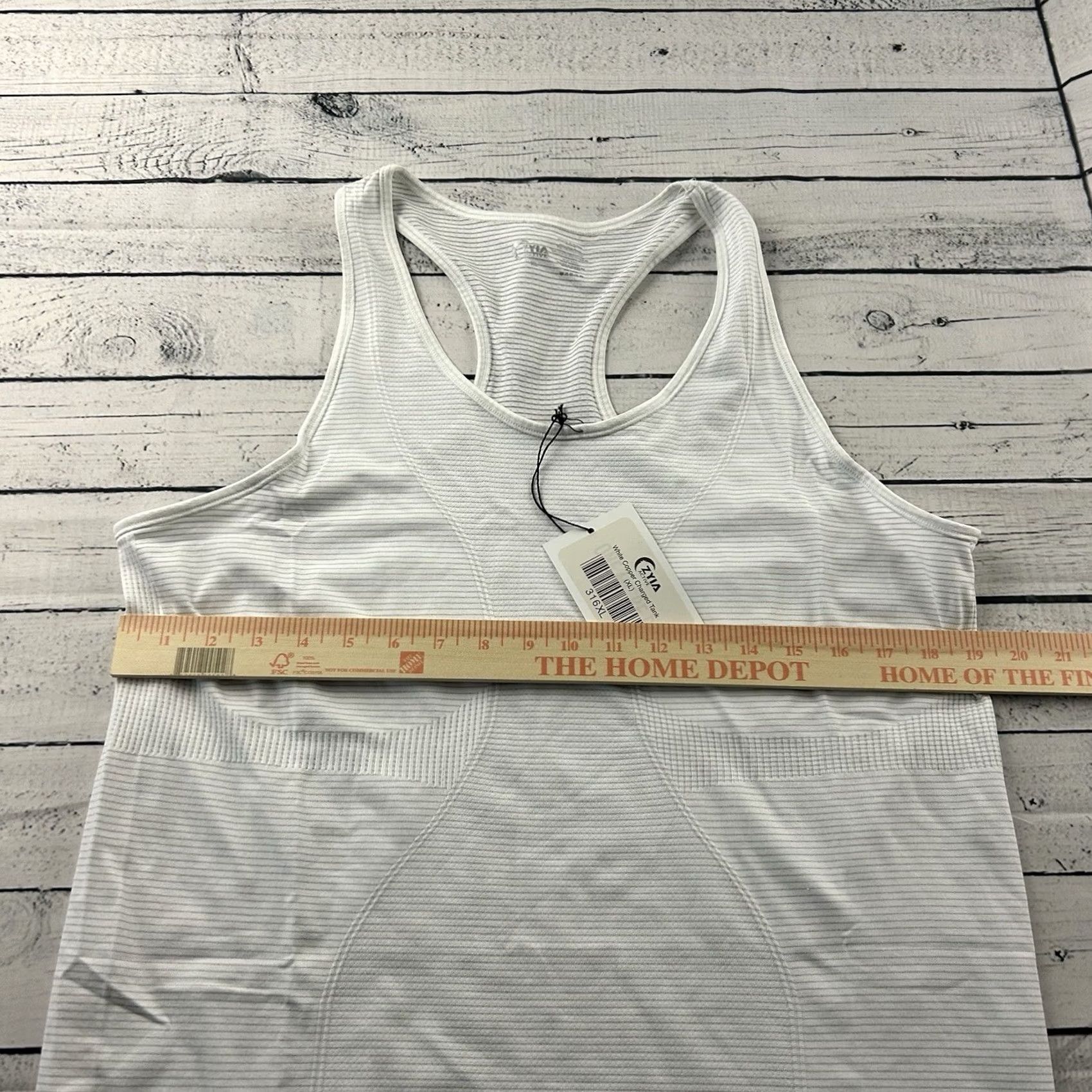 Vintage Zyia Active White Copper Charged Tank Top Women's XL Tank White Zyia Active Copper Charged KO Mens Womens Girls? Size XL / US 12-14 / IT 48-50 - 5 Thumbnail