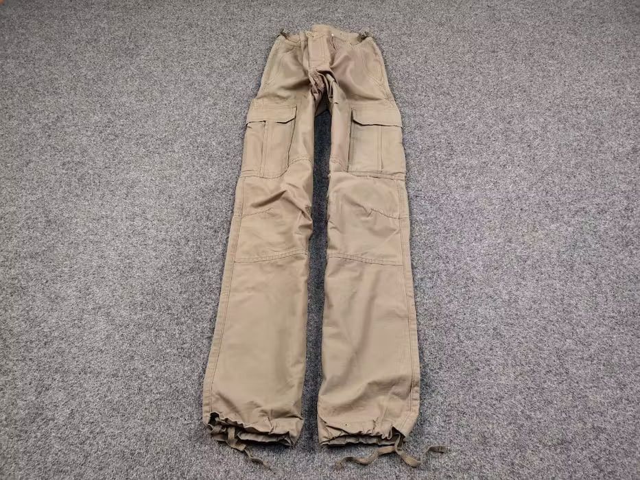 Japanese Brand Vintage 90's Military Ripstop Japan Beige Cargo Pants Size US 32 / EU 48 - 2 Thumbnail