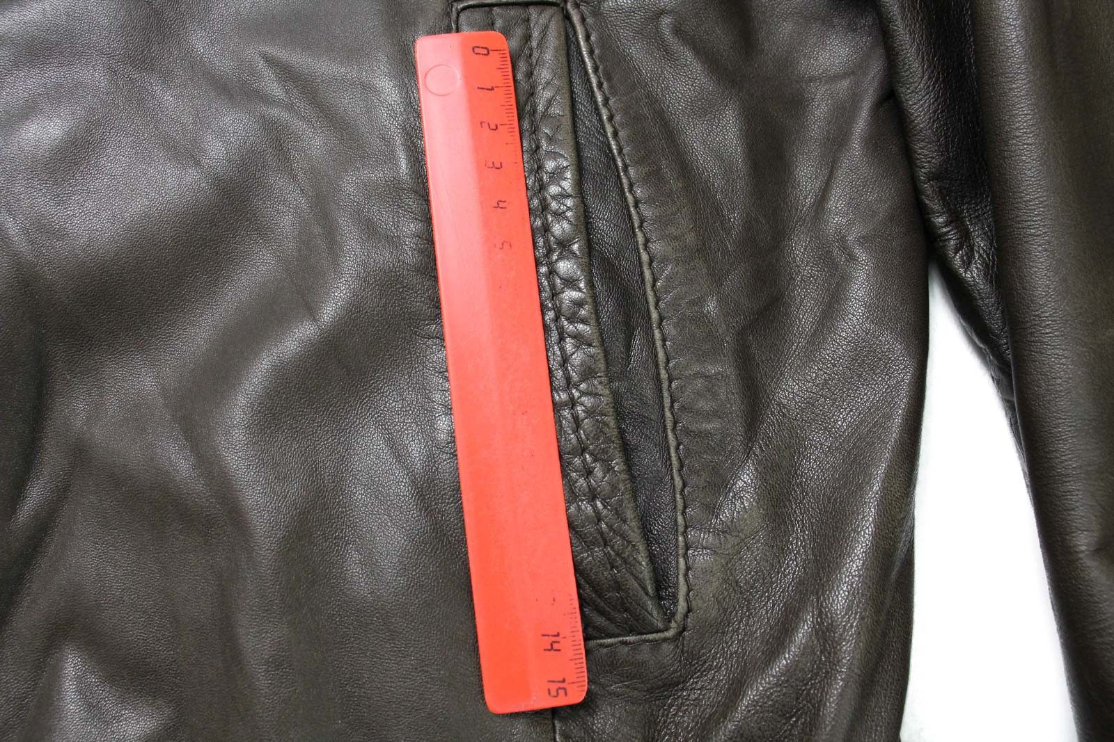 Hugo Boss HUGO BOSS Nortin Jacket Men's US 38 Biker Pure Lamb Leather Size US M / EU 48-50 / 2 - 12 Thumbnail