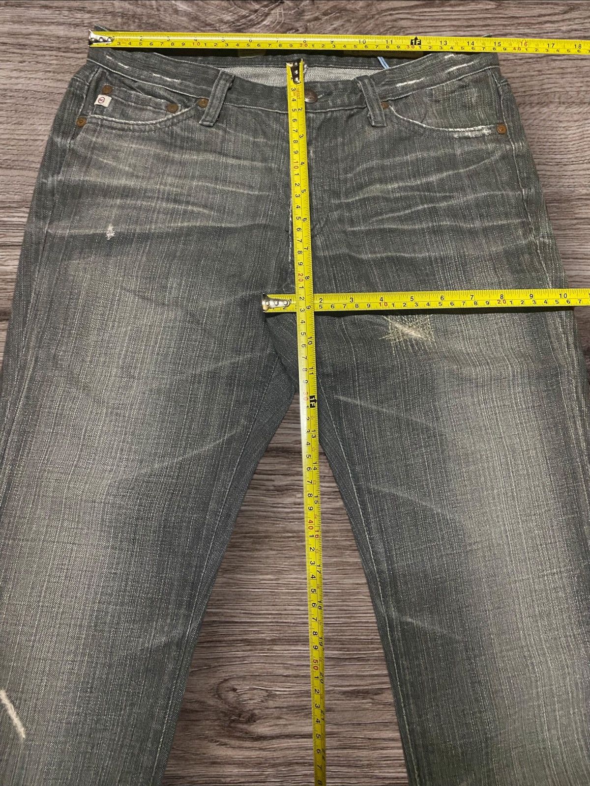 AG Adriano Goldschmied Vintage Adriano Ag Skinny Straight Jeans Size US 30 / EU 46 - 17 Thumbnail