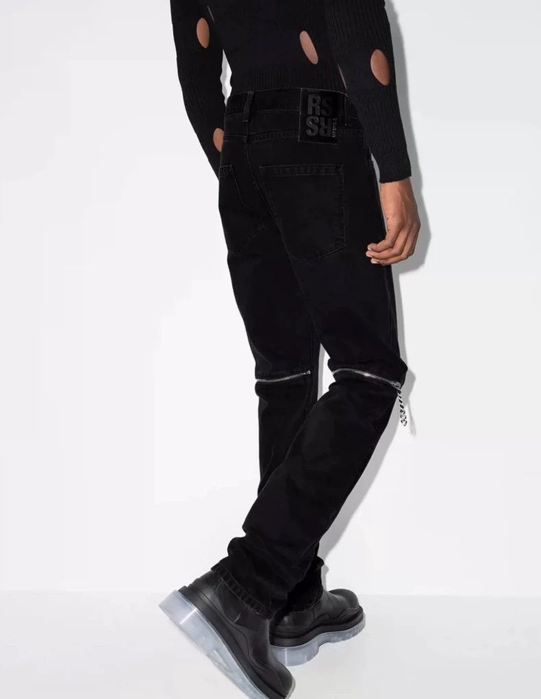 Raf Simons raf simons FW20 black back zipper jeans Size US 29 - 1 Thumbnail