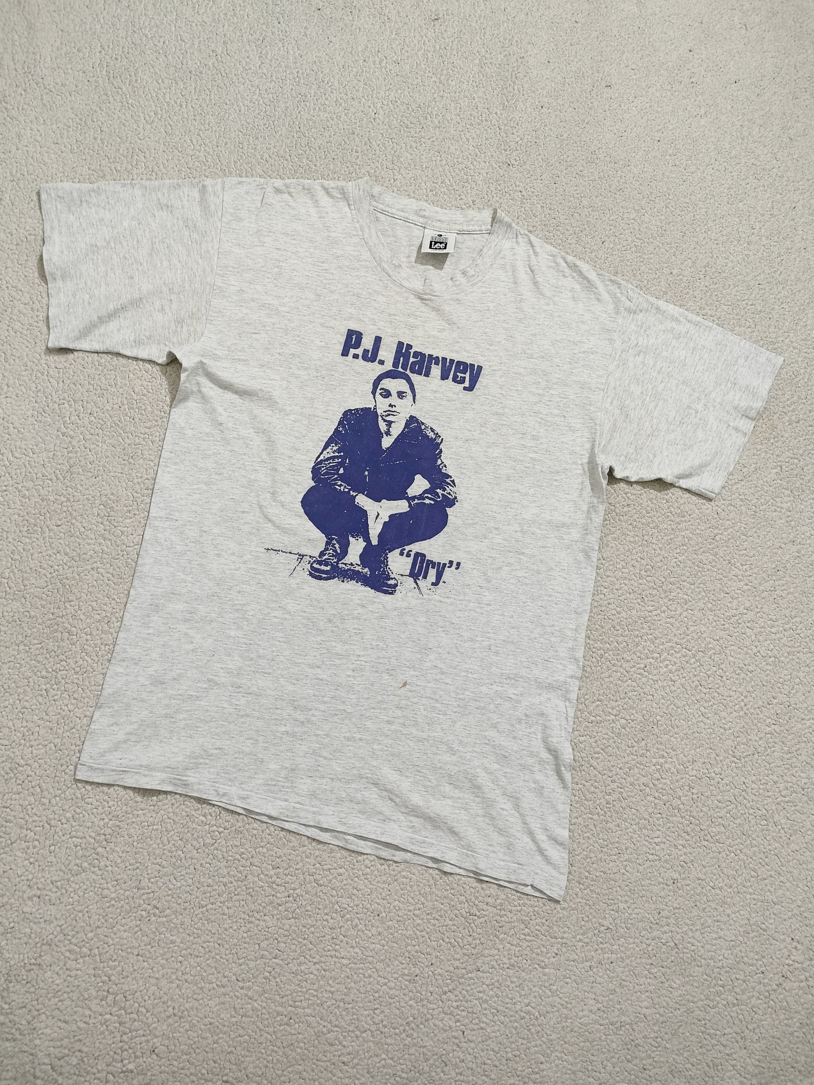 Band Tees 90s P.J. HARVEY - DRY Vintage Band T-Shirt Size US L / EU 52-54 / 3 - 7 Thumbnail