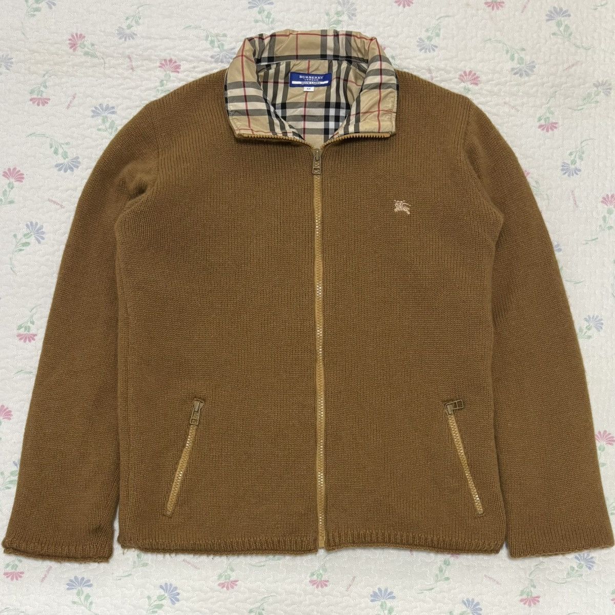 Burberry Burberry Blue Label Nova Check Knit Jacket Size M / US 6-8 / IT 42-44 - 1 Thumbnail