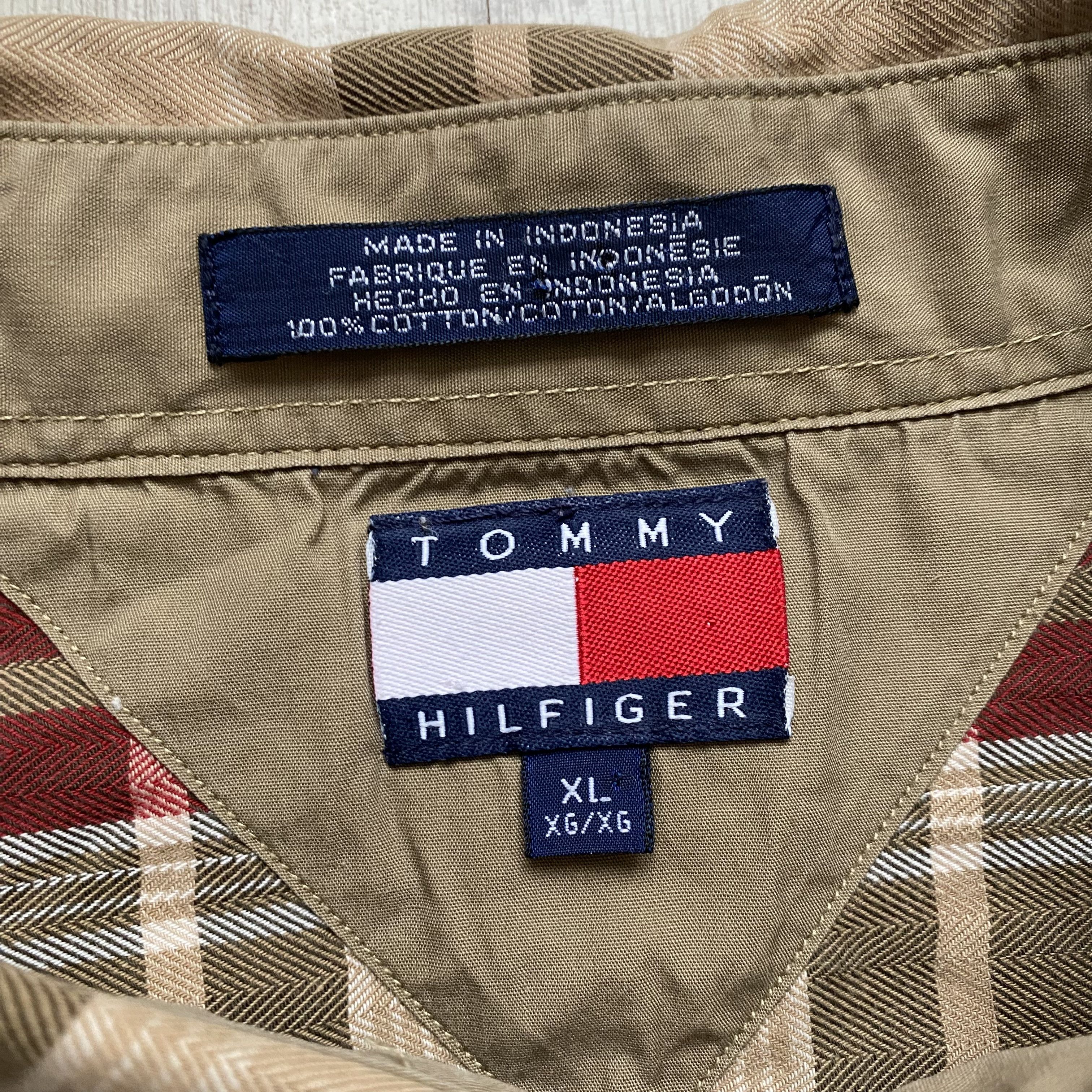 Tommy Hilfiger 🔥Vintage 90s Tommy Hilfiger Shirt Flannel Trevis style Size US XL / EU 56 / 4 - 2 Thumbnail