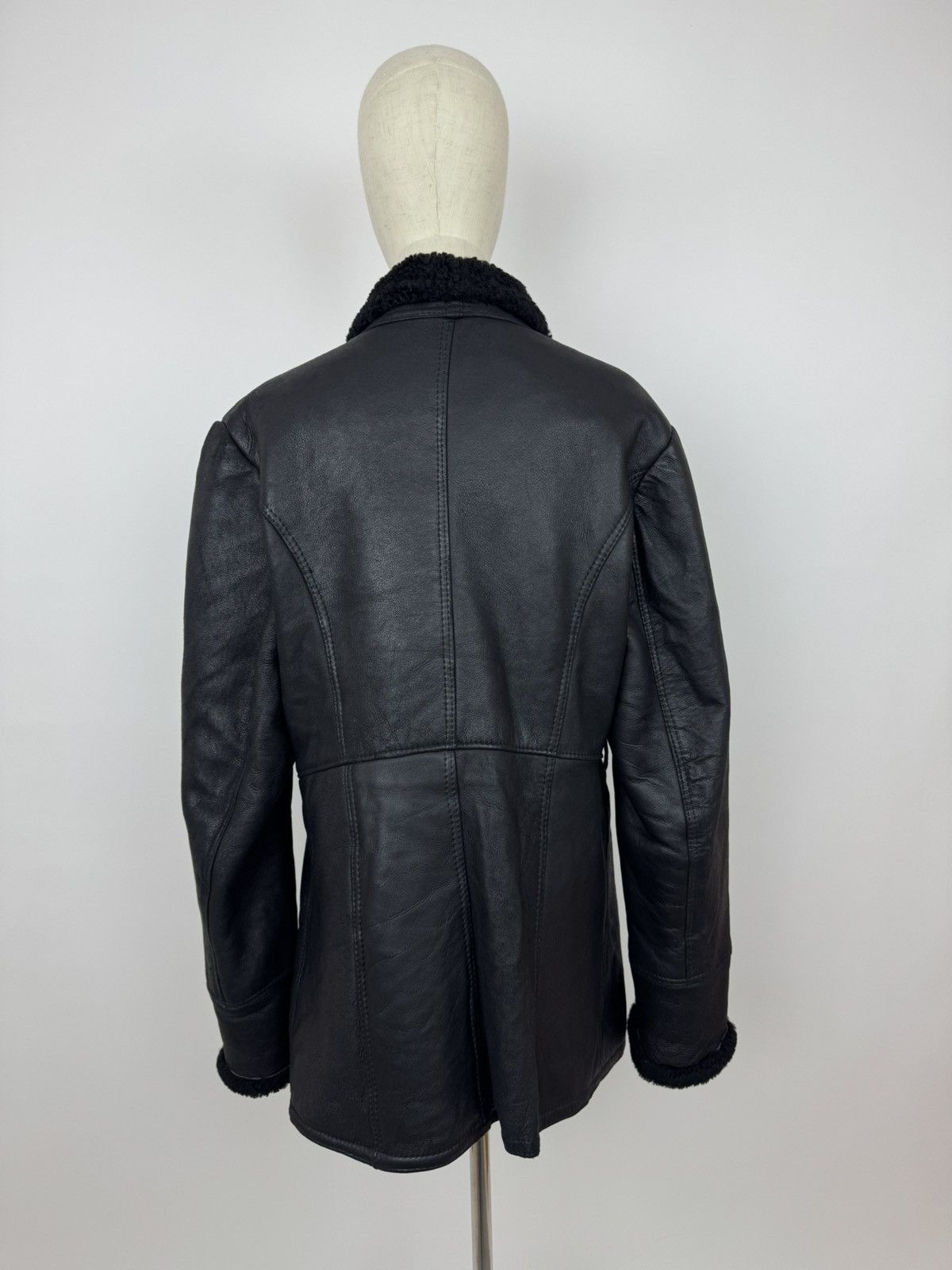 Other Miller Sheepskin Womens Jacket British Made Leather Coat Size L / US 10 / IT 46 - 5 Thumbnail