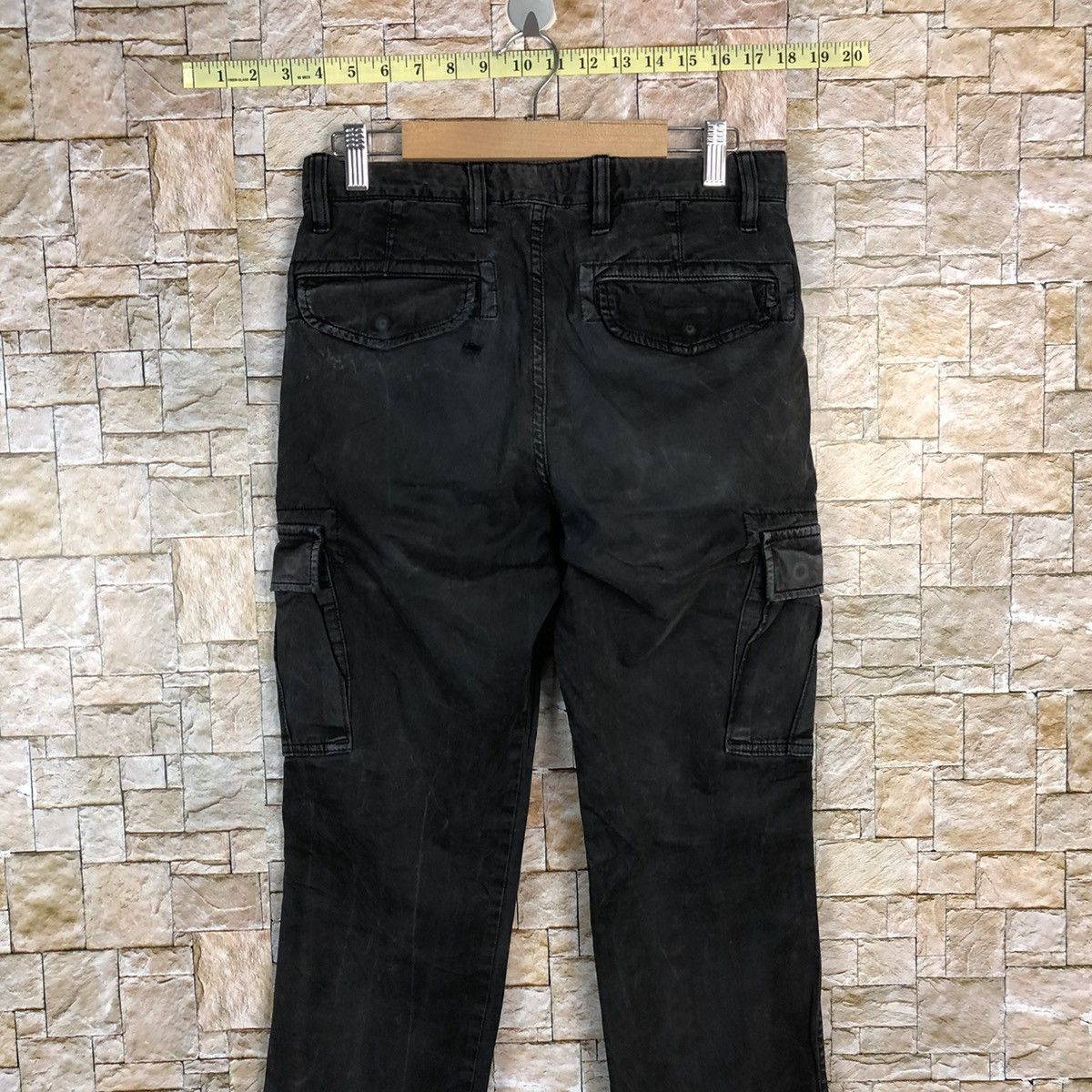 Faded Glory × Japanese Brand Uniqlo Black faded Cargo Multipocket Pants #A746 Size US 28 / EU 44 - 17 Thumbnail