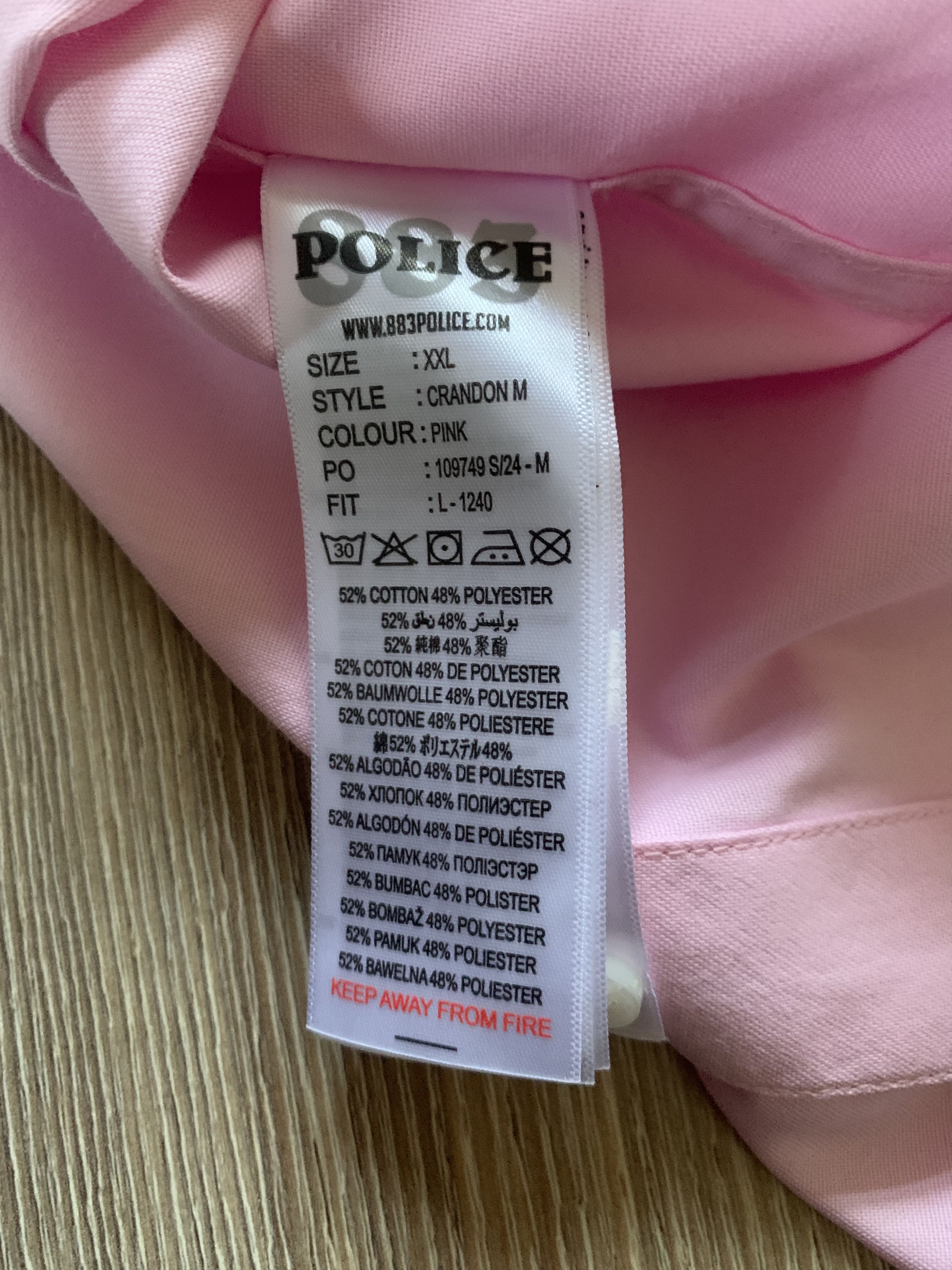 Other 883 Police Cotton Short Sleeve Button Shirt Size US XXL / EU 58 / 5 - 6 Thumbnail