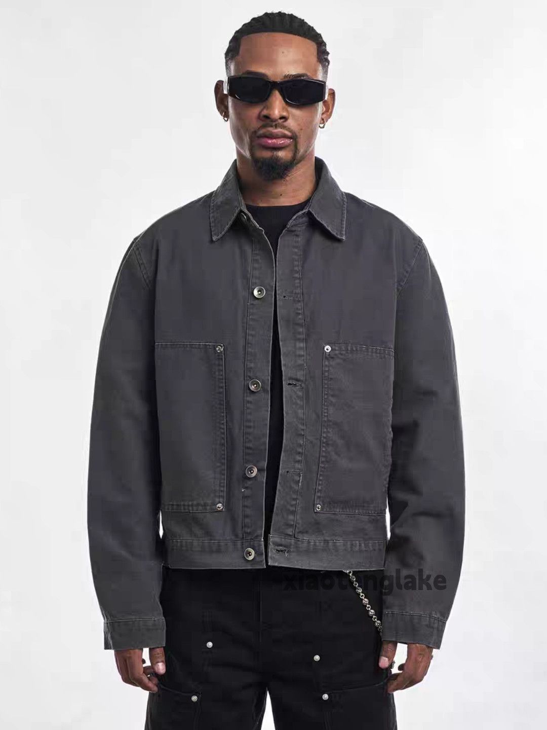 Vintage Unisex outdoor utility workwear carpenter cargo jacket Size US XL / EU 56 / 4 - 4 Thumbnail