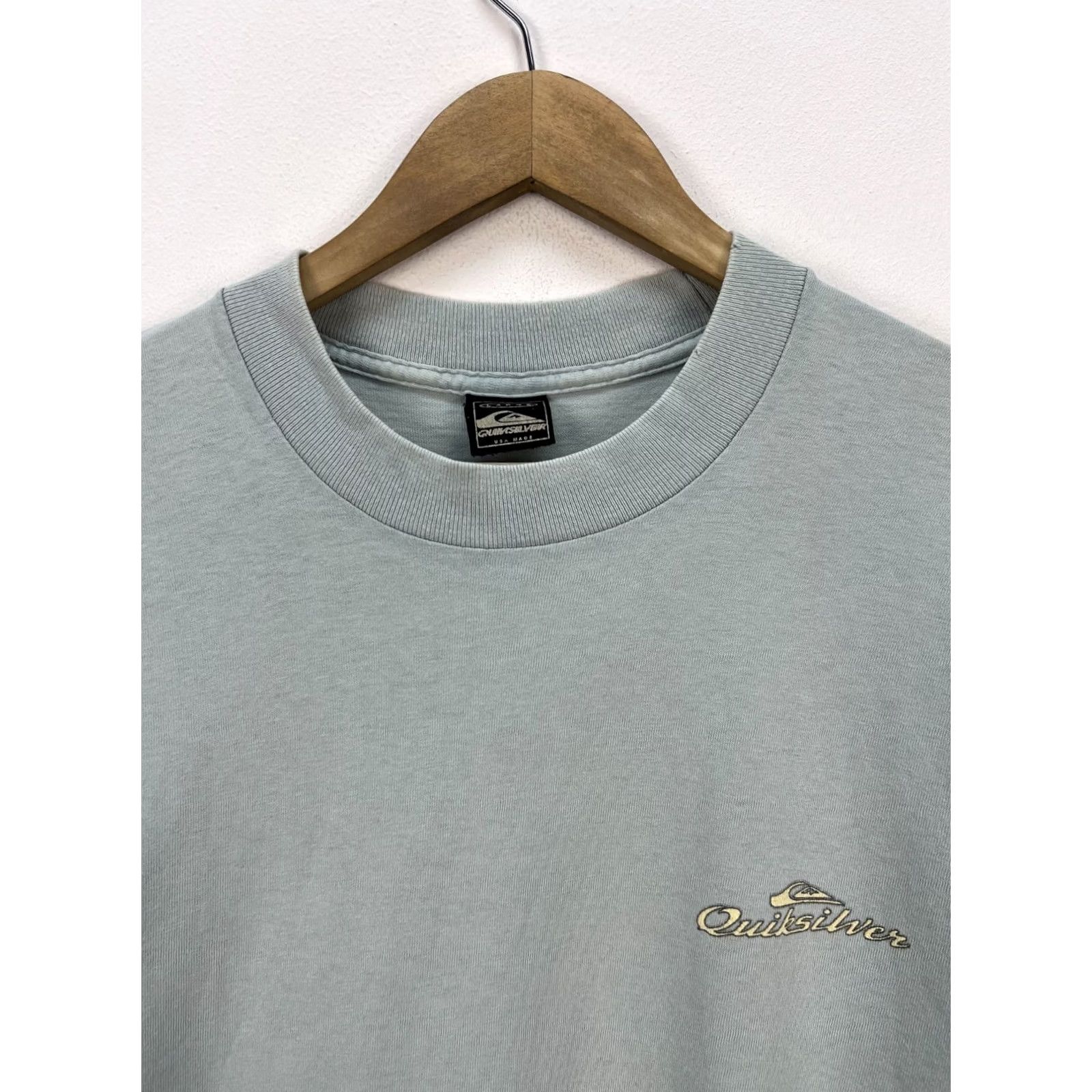Quiksilver Vtg 90s QUIKSILVER T-Shirt Big Logo Single Stitch Made in USA Surf Skate L Shirt Mens XS? Size US L / EU 52-54 / 3 - 4 Thumbnail