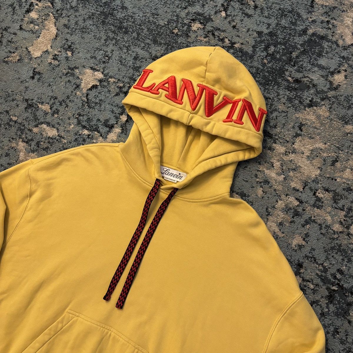 Lanvin Lanvin Embroidered Yellow Hoodie Size Large Flawless Size US L / EU 52-54 / 3 - 2 Thumbnail