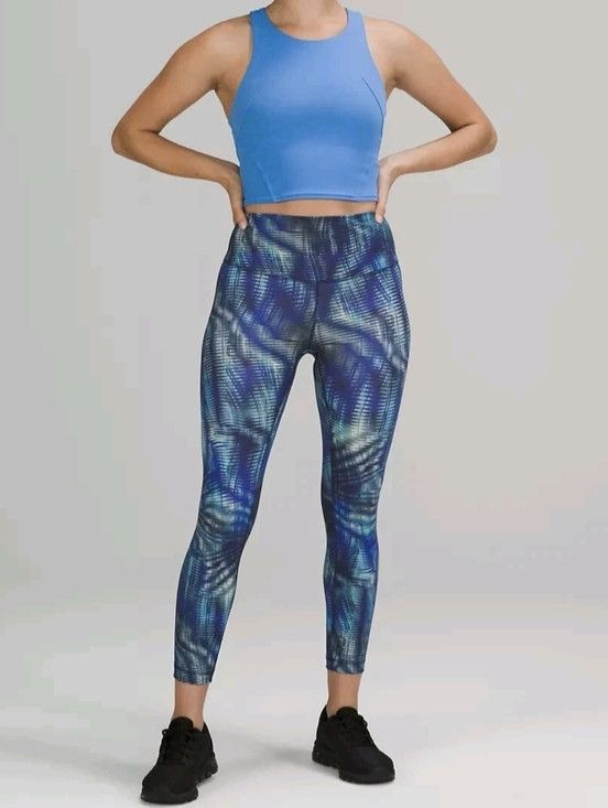 Lululemon Shapeshifter Flux Blue Wunder Train High-Rise 25" Tight Size 28" / US 6 / IT 42 - 2 Thumbnail