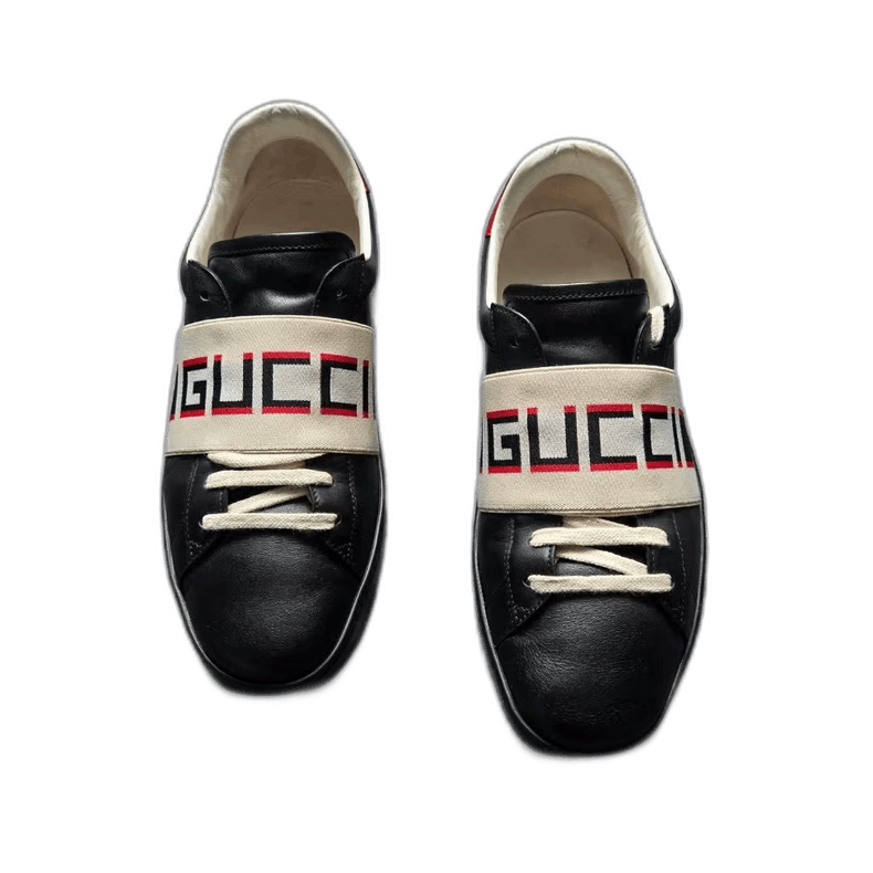 Gucci GUCCI Ace Black Strap Sneakers Size 8-2506 Size US 8 / EU 41 - 1 Thumbnail