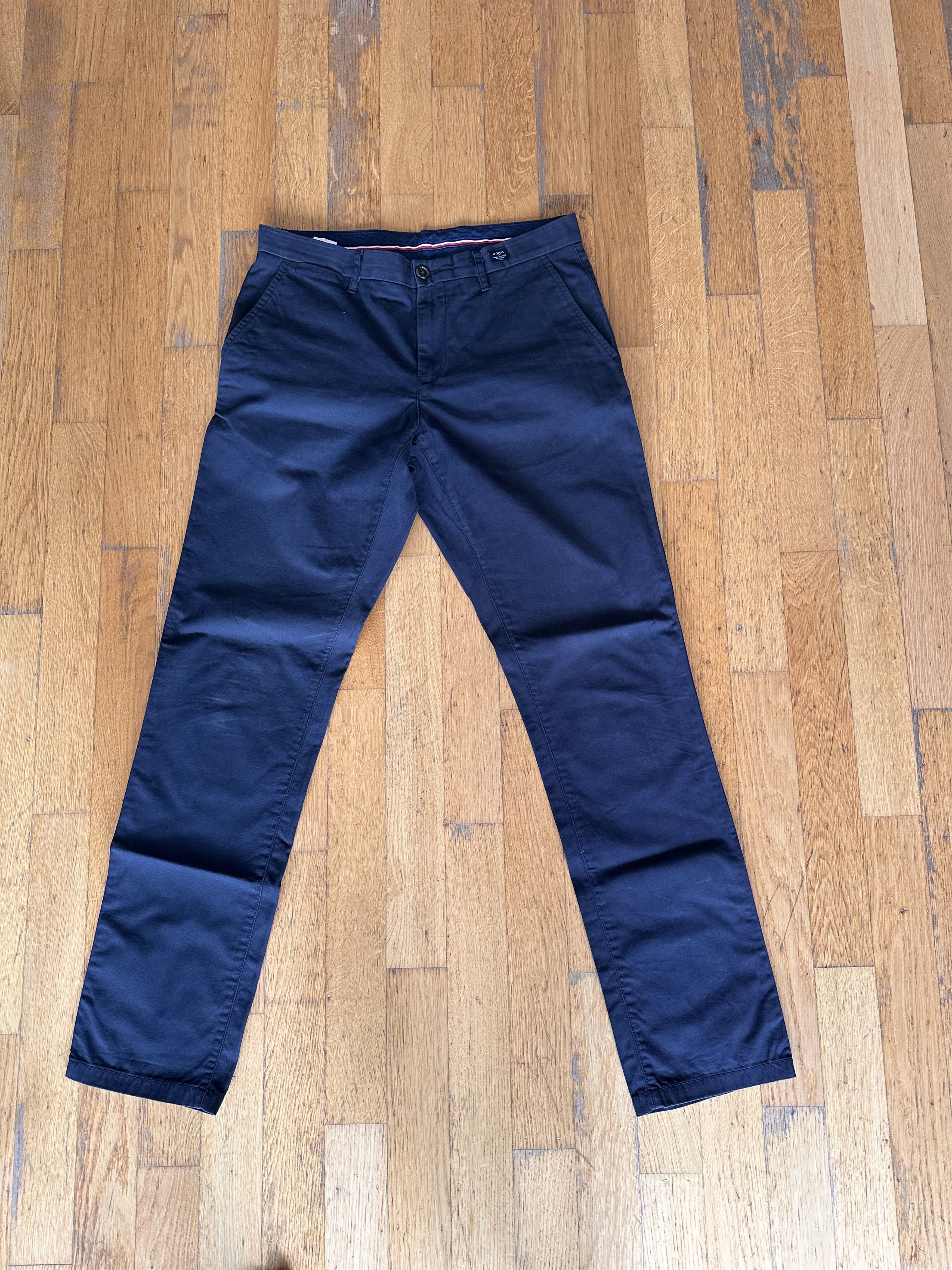 Tommy Hilfiger Tommy Hilfiger Modern Slim Chinos Navy – 33/34 Size US 33 - 1 Thumbnail