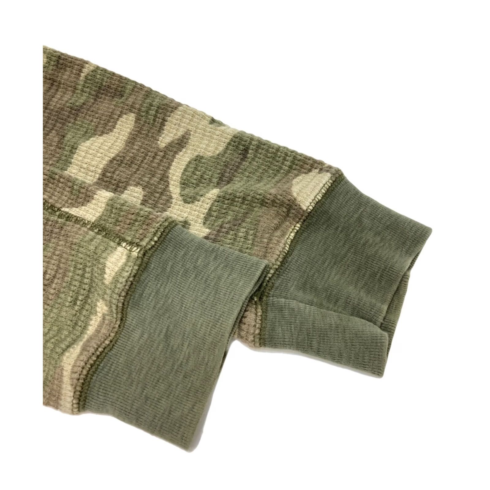 Ralph Lauren RRL Ralph Lauren Camouflage Pattern Waffle-knit T-Shirt Green Size M Crew Neck Mens Long Sleeve Cotton Knit Pre-owned Size US M / EU 48-50 / 2 - 5 Thumbnail