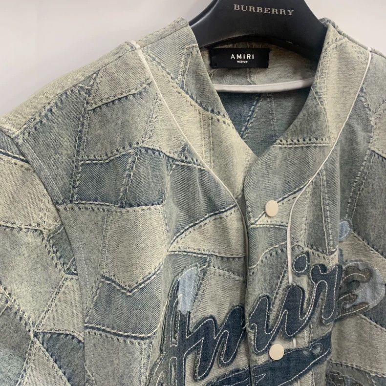 Amiri Amiri denim patchwork shirt Size US M / EU 48-50 / 2 - 4 Thumbnail