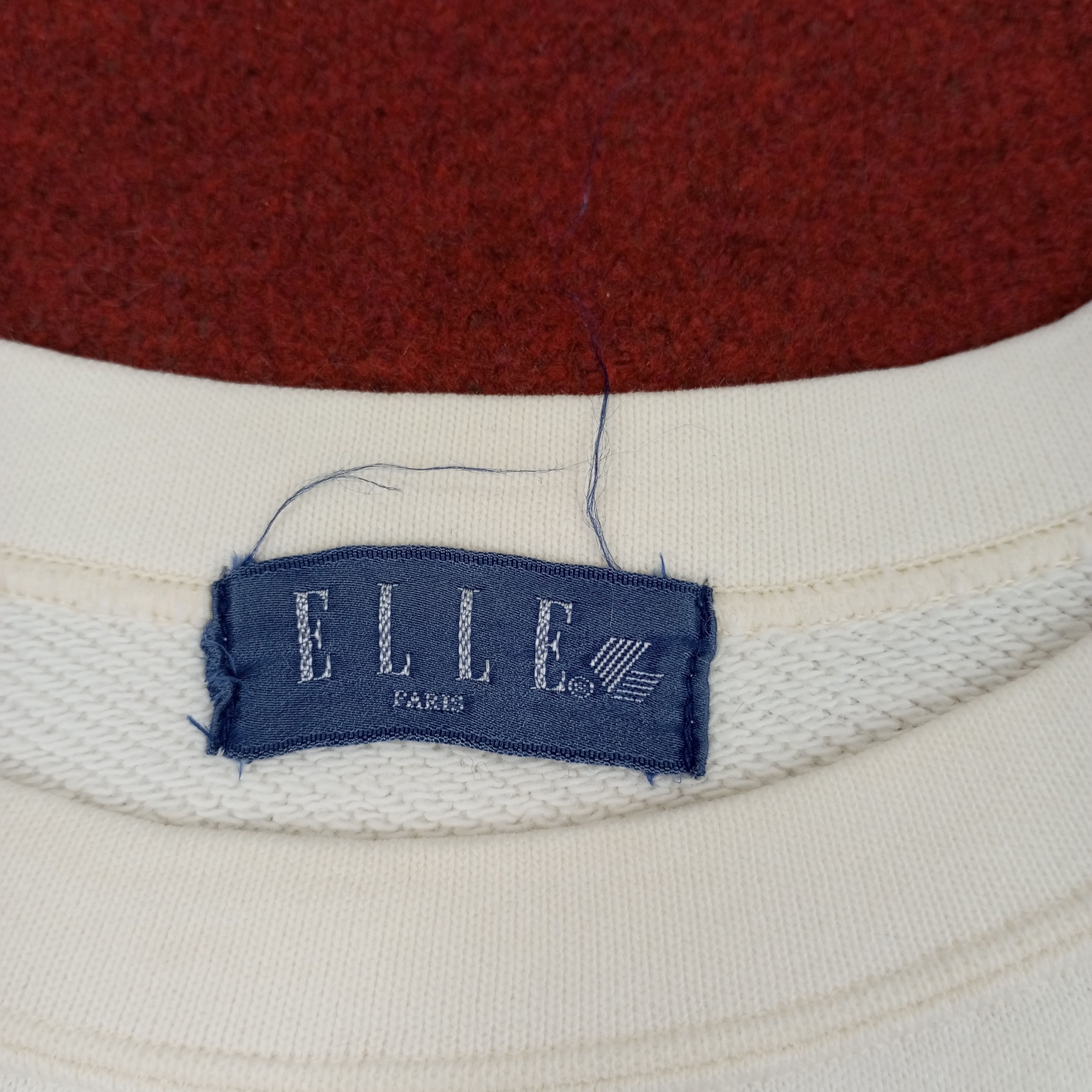 Vintage Elle Paris Center Spellout Design Sweatshirt Size US L / EU 52-54 / 3 - 8 Thumbnail