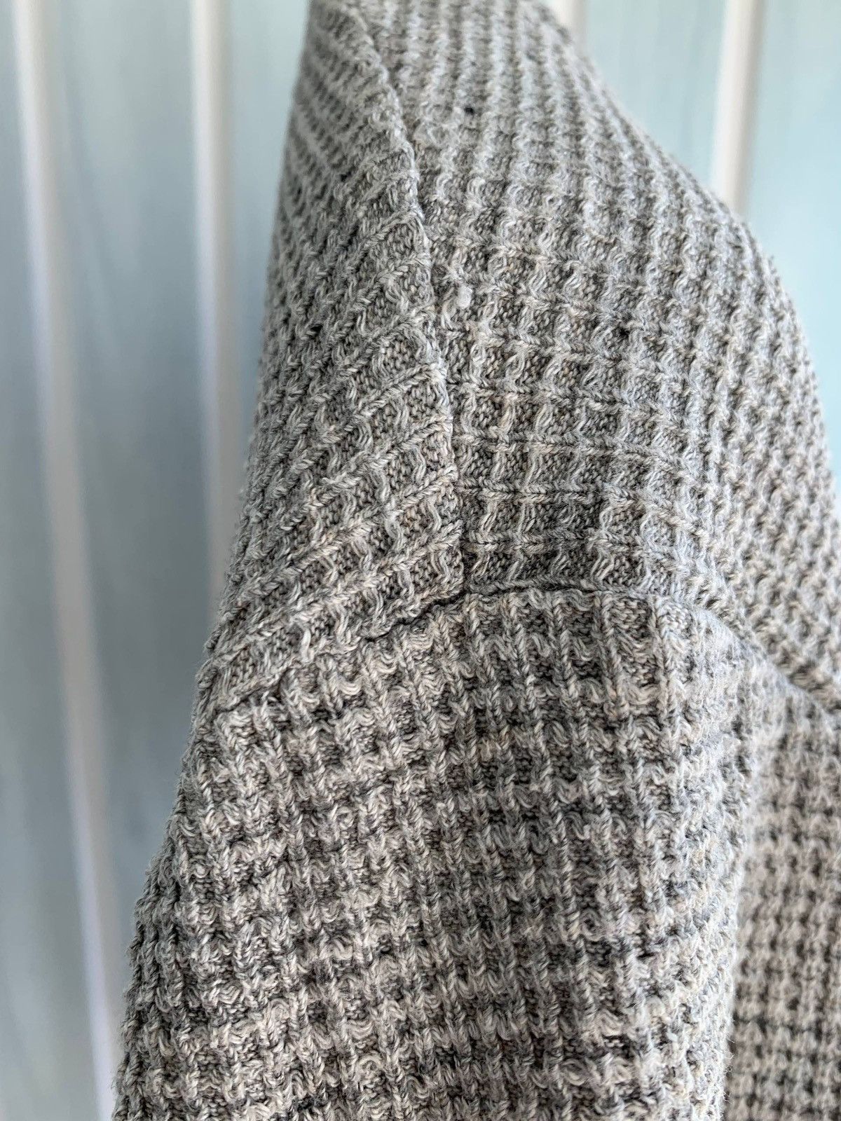 Our Legacy Our Legacy AW 2014 Spun Sumo Women Gray Waffle Knit T-Shirt Size M / US 6-8 / IT 42-44 - 14 Thumbnail