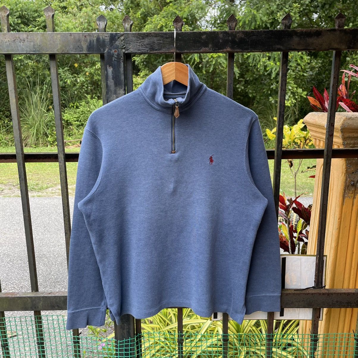 🔥Vintage Polo Ralph Lauren Small Pony Half Zipper Sweatshirt