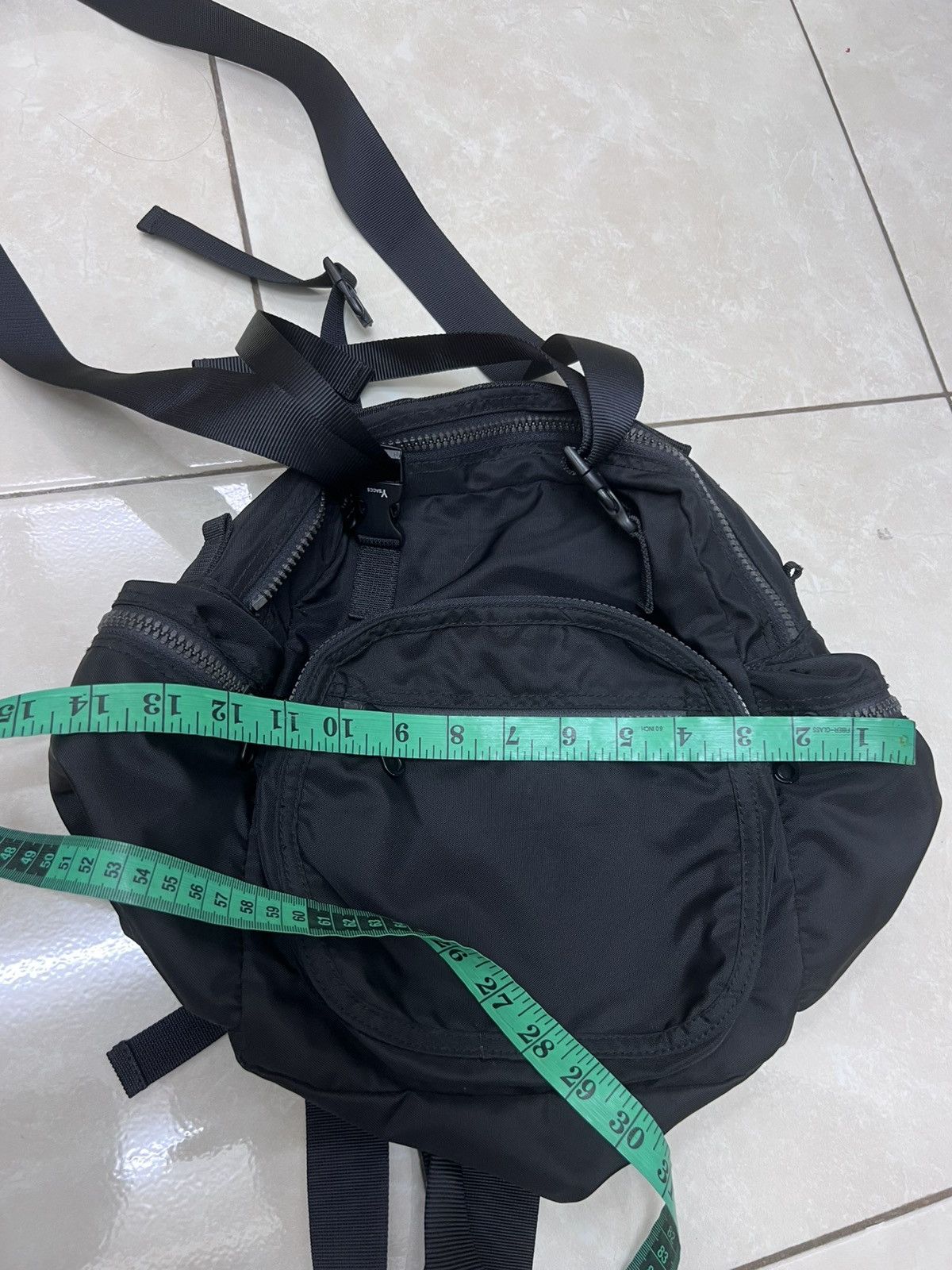 Yohji Yamamoto Ysaccs Yohji Yamamoto Black 2 Ways Backpack Sling Bag Size ONE SIZE - 10 Thumbnail