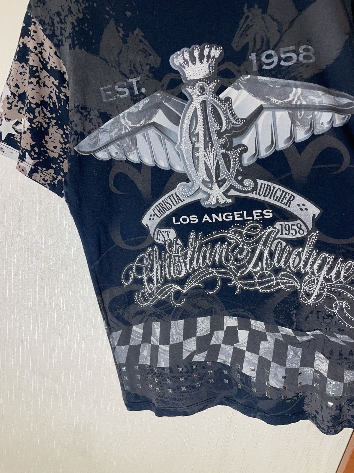 Ed Hardy × Vintage Christian Audigier vintage streetwear T shirt Size US L / EU 52-54 / 3 - 6 Thumbnail