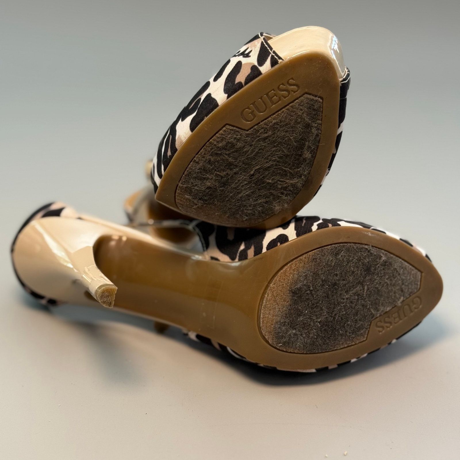 Guess Guess Hondo 4 Leopard Print Open-Toe Pumps Size US 7.5 / IT 37.5 - 5 Thumbnail