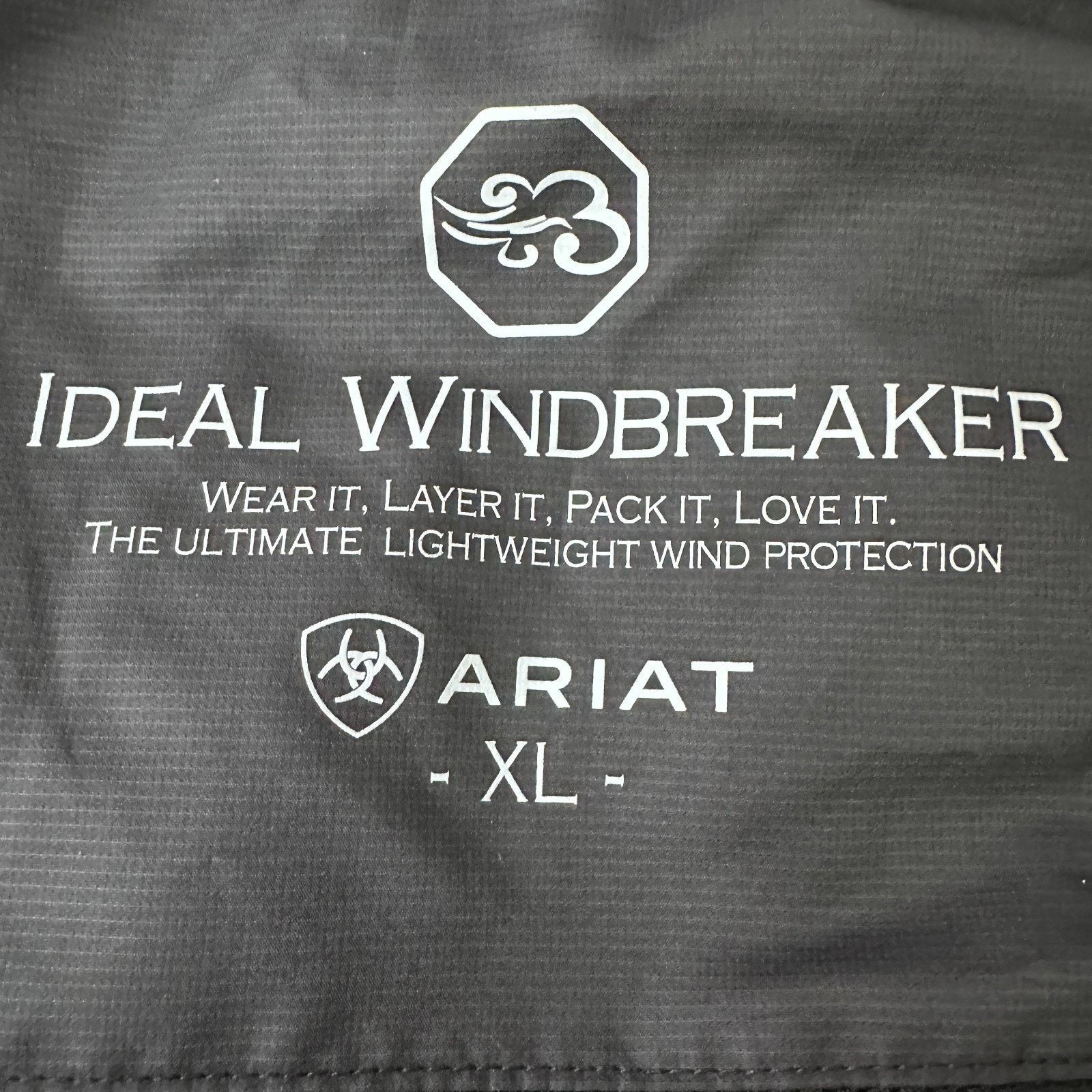Ariat Ariat Ideal Windbreaker Jacket Men XL Gray Long Sleeve Zip Size US XL / EU 56 / 4 - 5 Thumbnail
