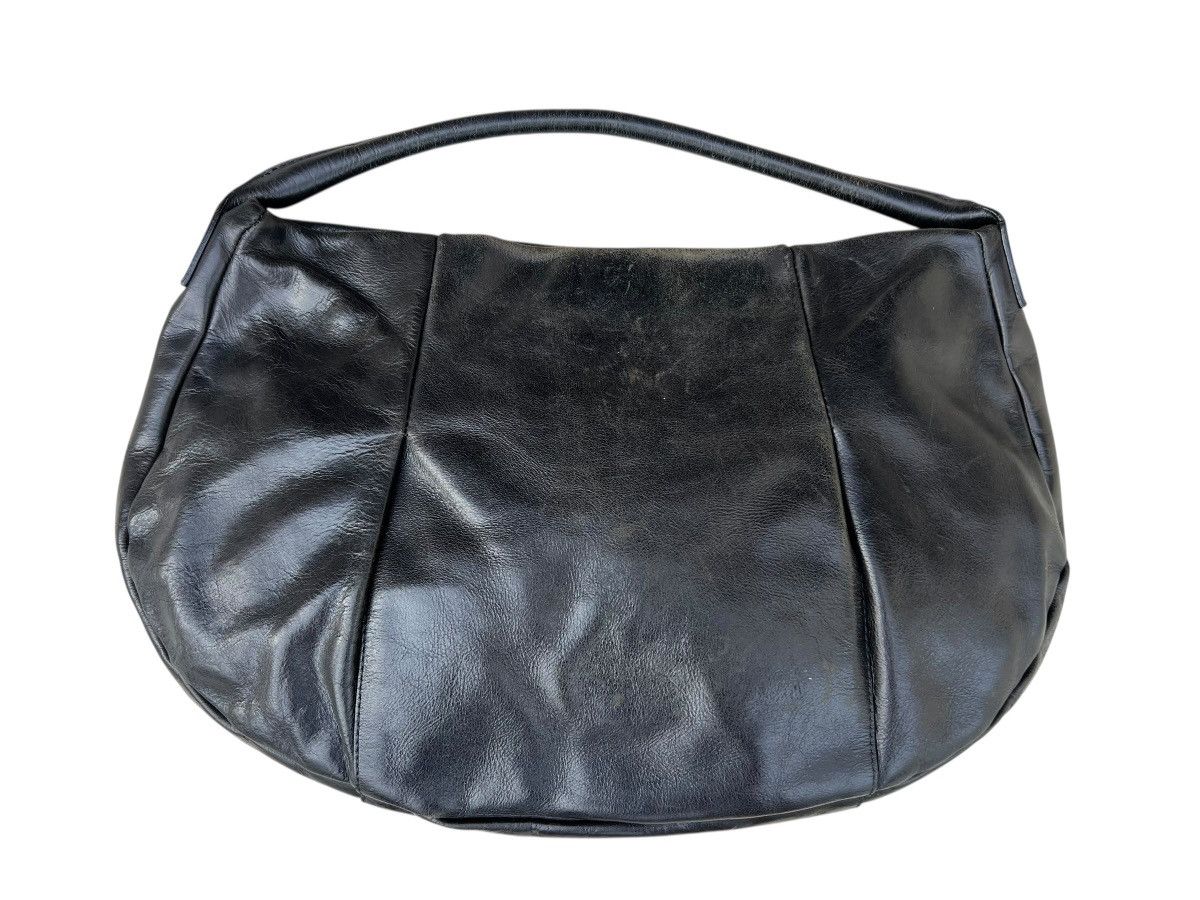 Leather B. Stuff Japan Scratches Patina Black Leather Bag Size ONE SIZE - 7 Thumbnail
