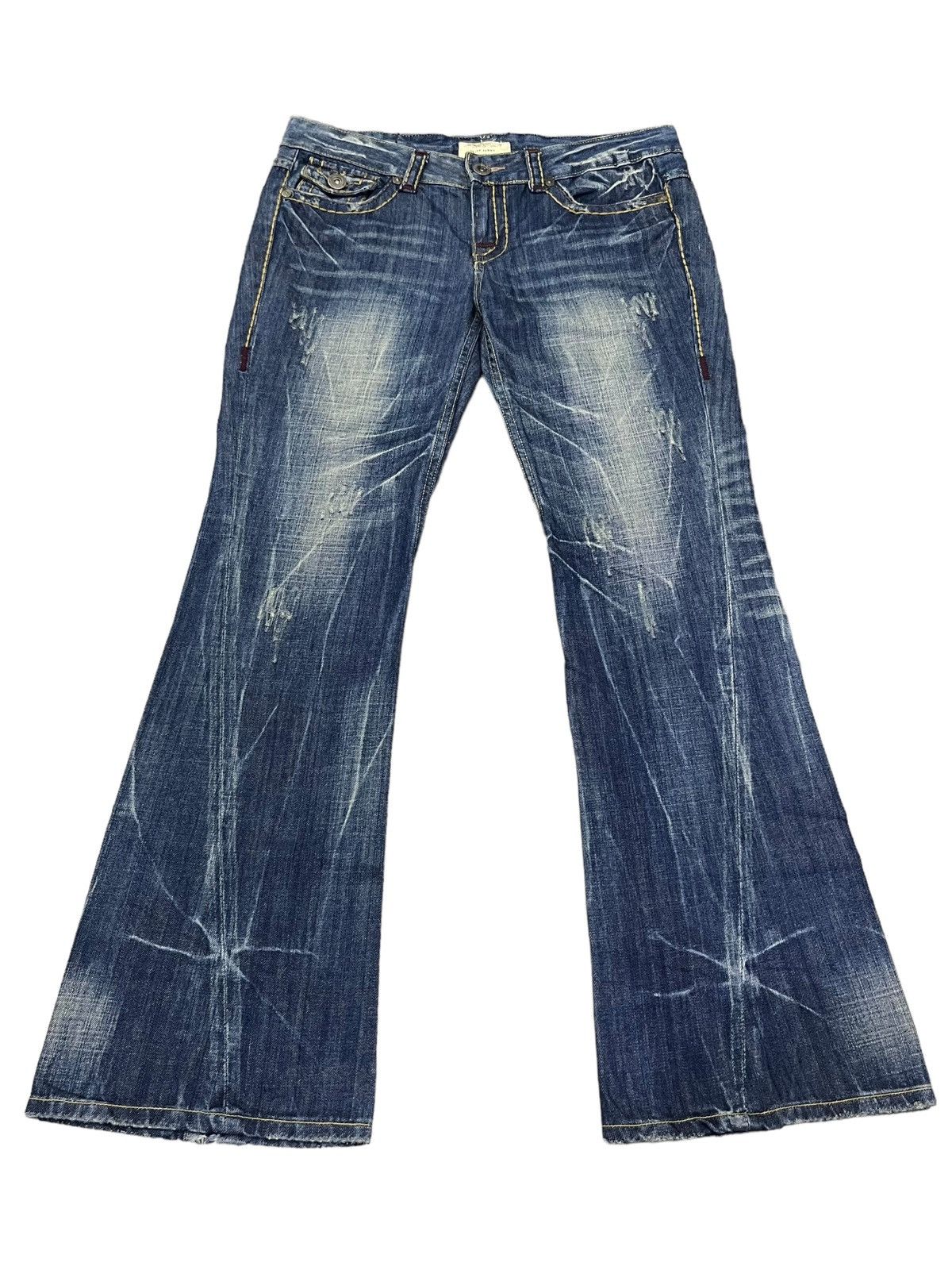 FYE🔥 LOLITA YOSHITOMO NARA Exotic Vtg Denim Perfect FLARE💥