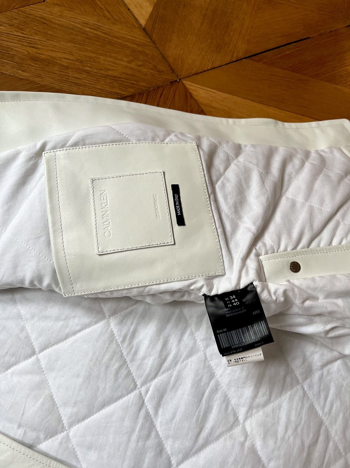 Calvin Klein 205W39NYC FW18 Oversized Police Runway Leather Jacket Size US S / EU 44-46 / 1 - 4 Thumbnail