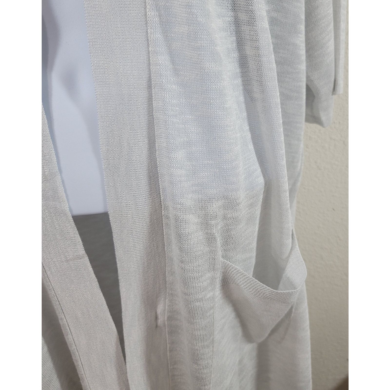 Chicos Chico's Gray Open Front Cardigan Sweater 1 Medium NWT Size M / US 6-8 / IT 42-44 - 8 Thumbnail