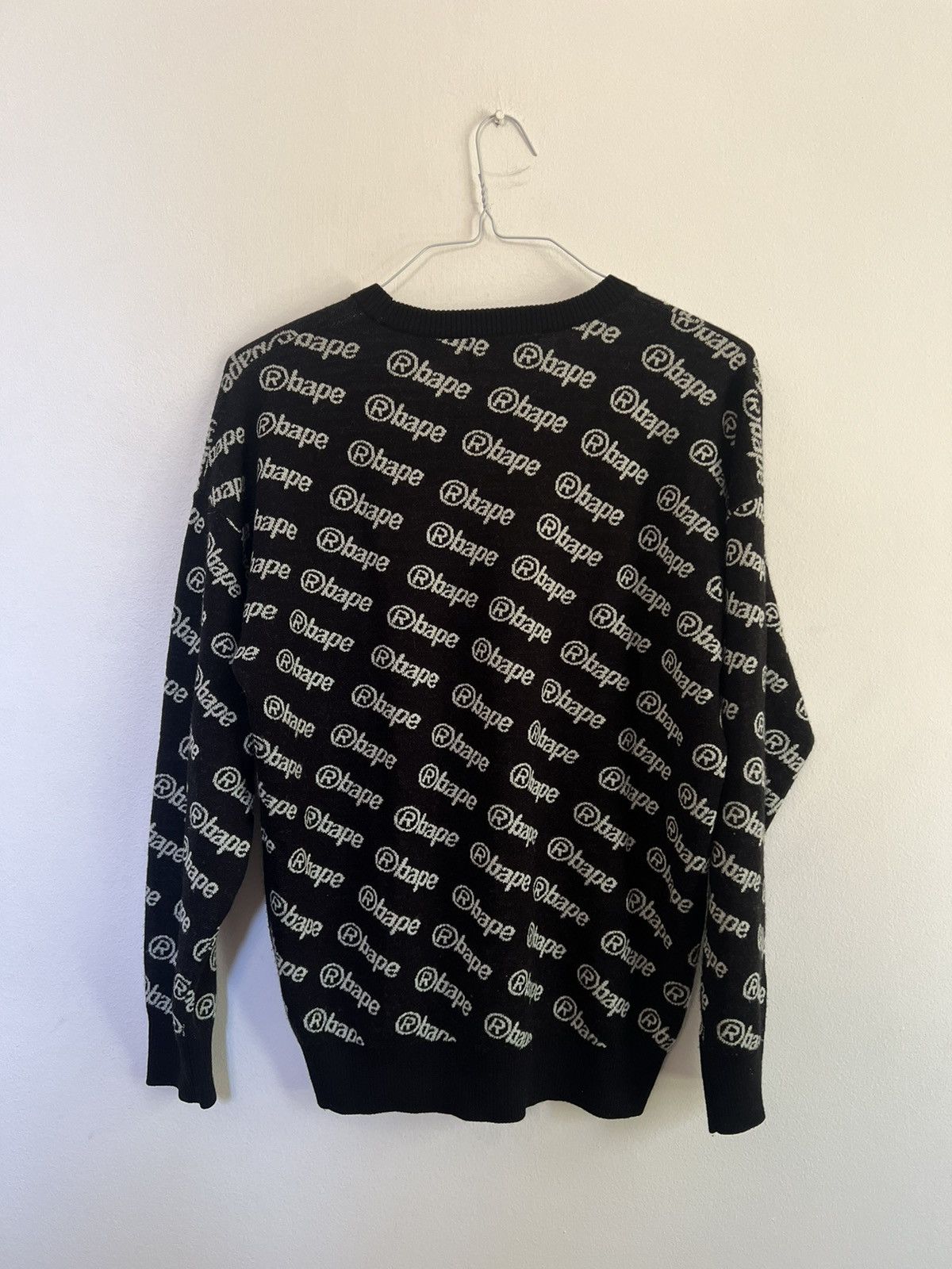 Bape Bape logo print Long sleeve knitwear Size US M / EU 48-50 / 2 - 2 Thumbnail