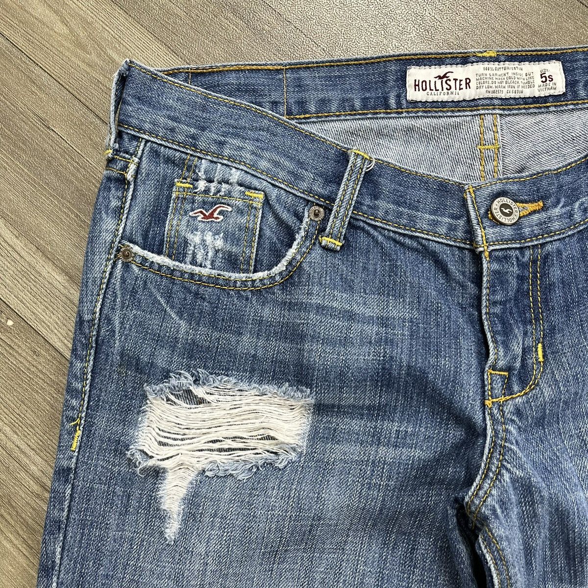 If Six Was Nine 2000s Hollister Distressed Bootcut Lgb Style Flared Jeans Size US 30 / EU 46 - 9 Thumbnail
