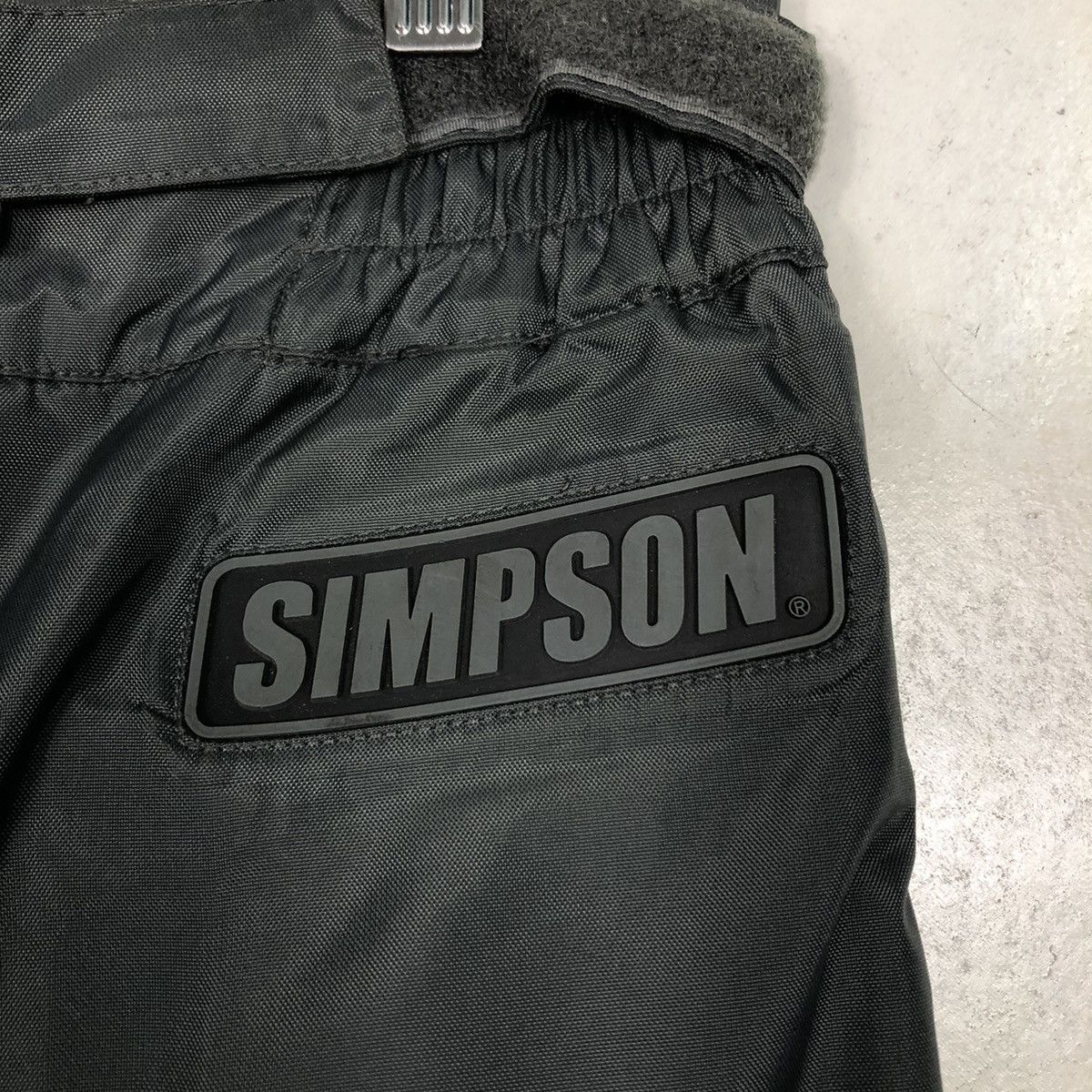 Japanese Brand Vintage Simpson Grey Nylon Moto Riding Pants Big Logo Size US 30 / EU 46 - 16 Thumbnail