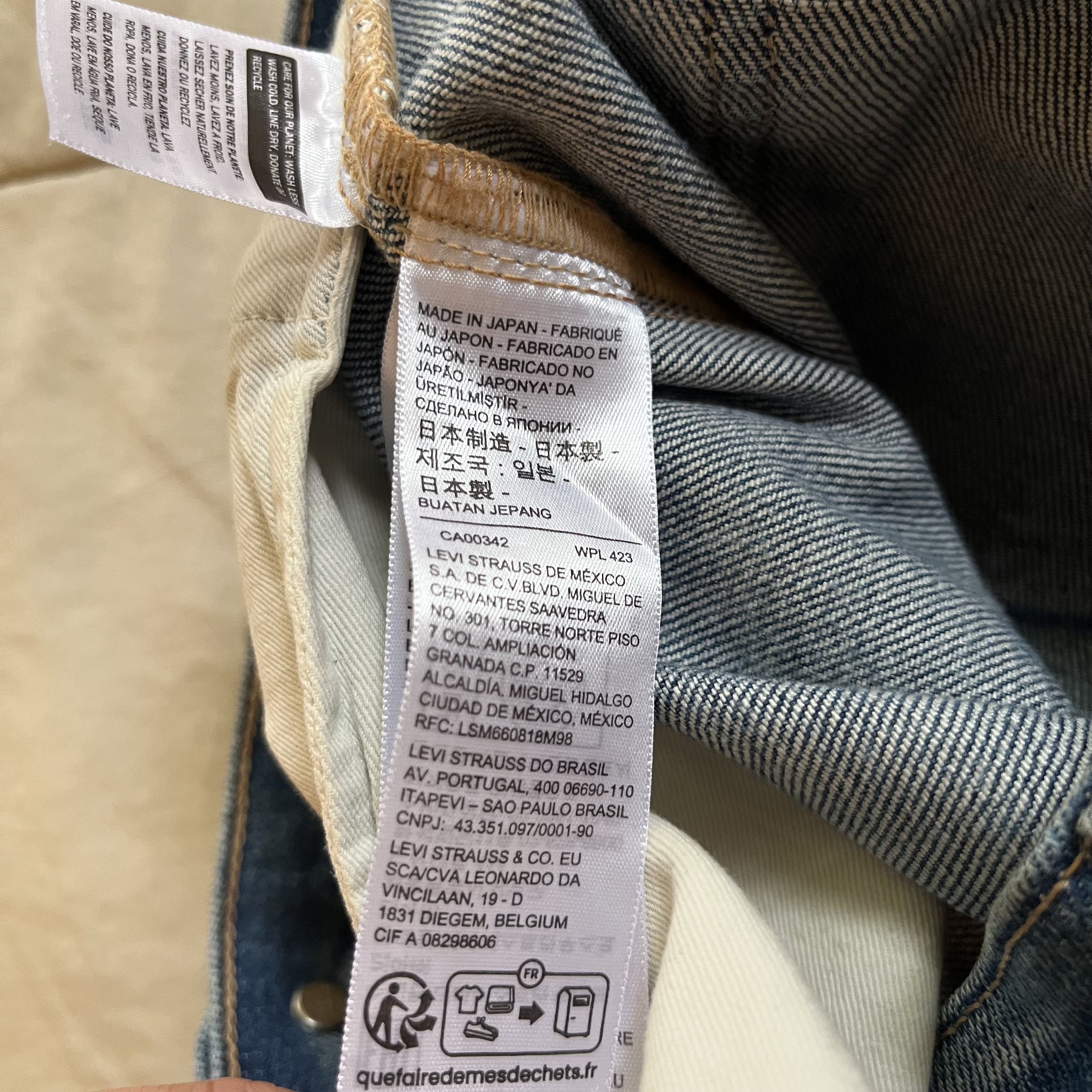 Levi's Levis Made In Japan 511 Slim 32/34 Jiguzagu Size US 32 / EU 48 - 5 Thumbnail