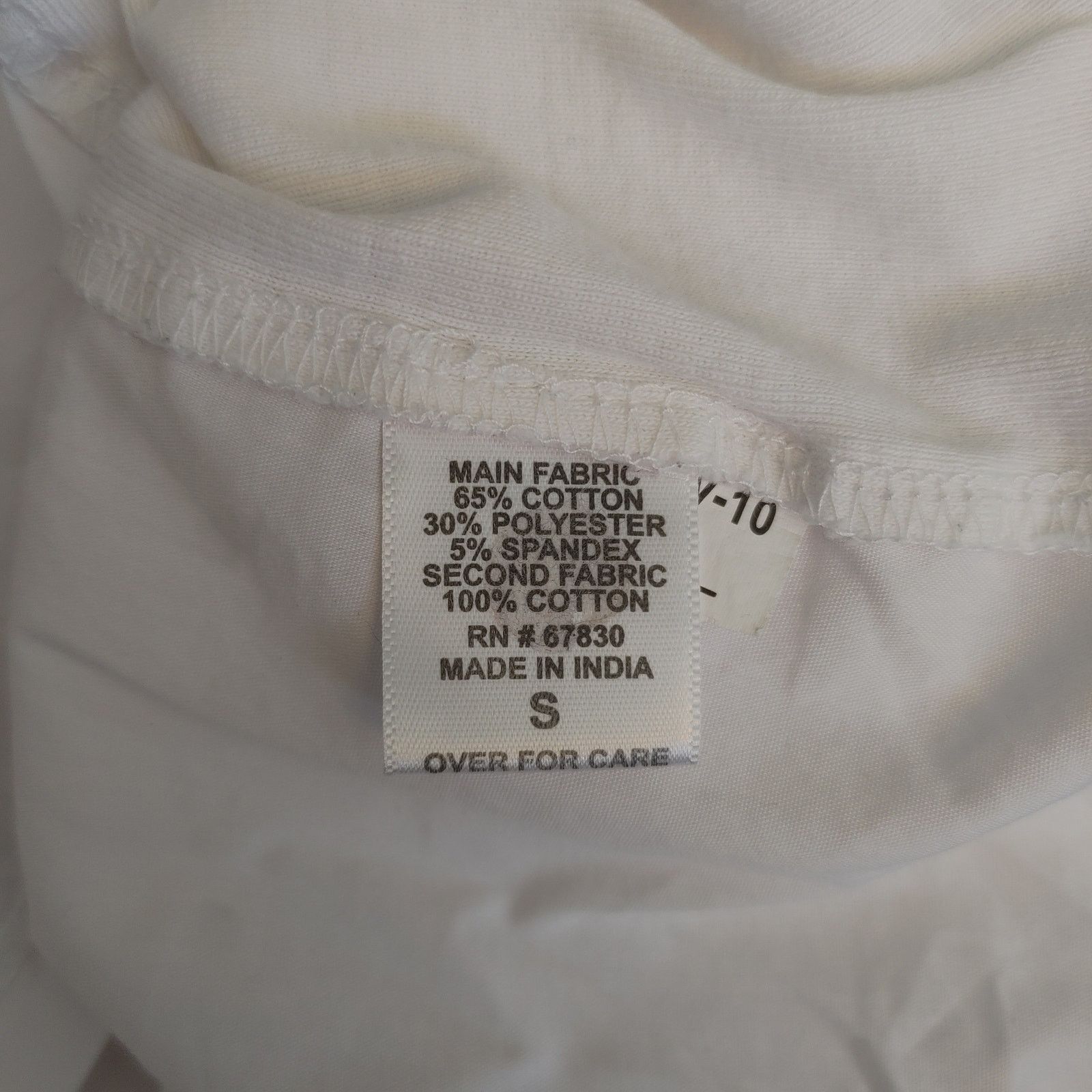 Other Cathy Women's S White 3/4 Zip Longsleeve Collared Top Size S / US 4 / IT 40 - 4 Thumbnail