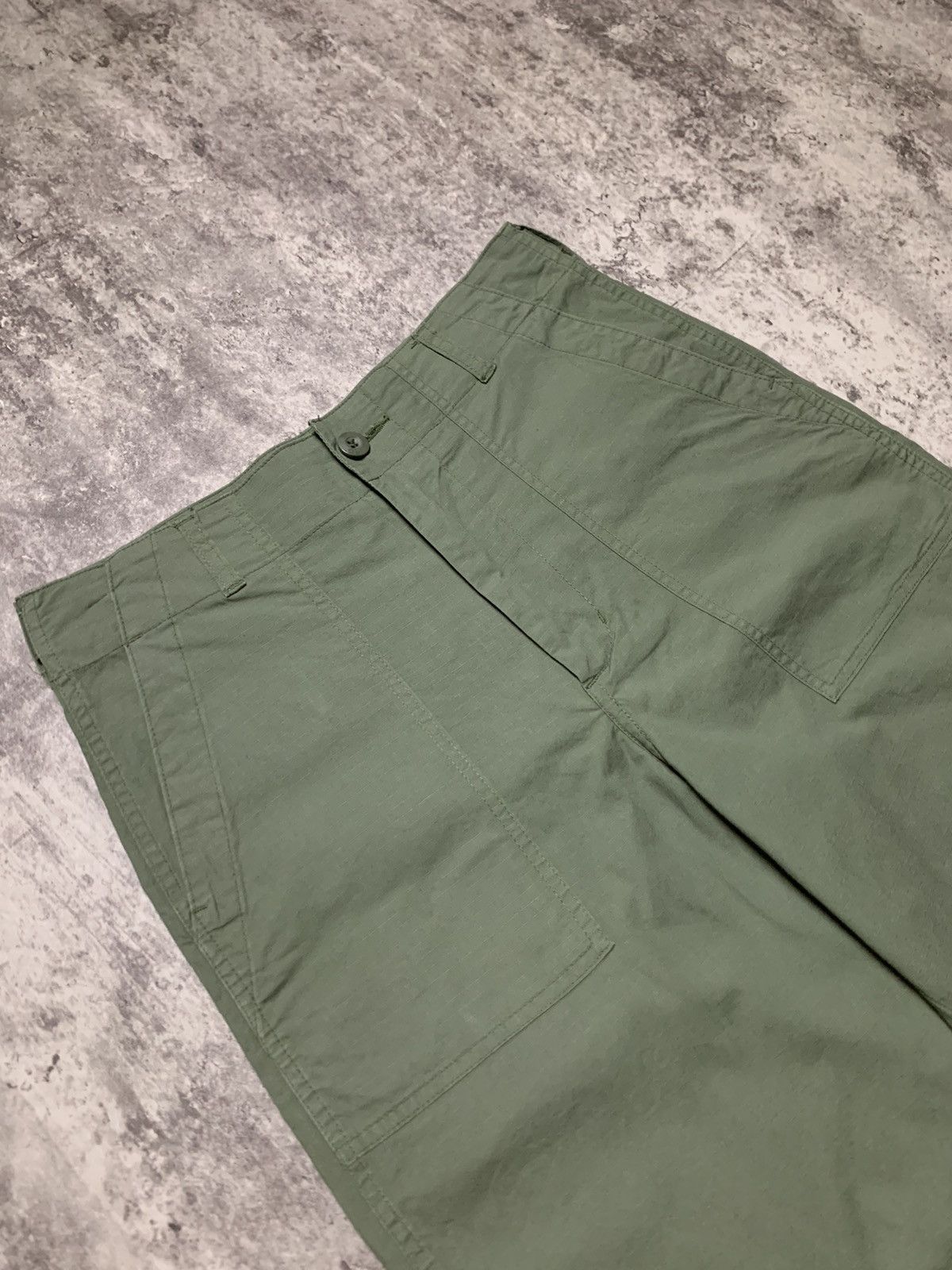 Orslow Japanese Olive Green Fatigue Rip Stop Lowrys Farm Size US 29 - 2 Thumbnail
