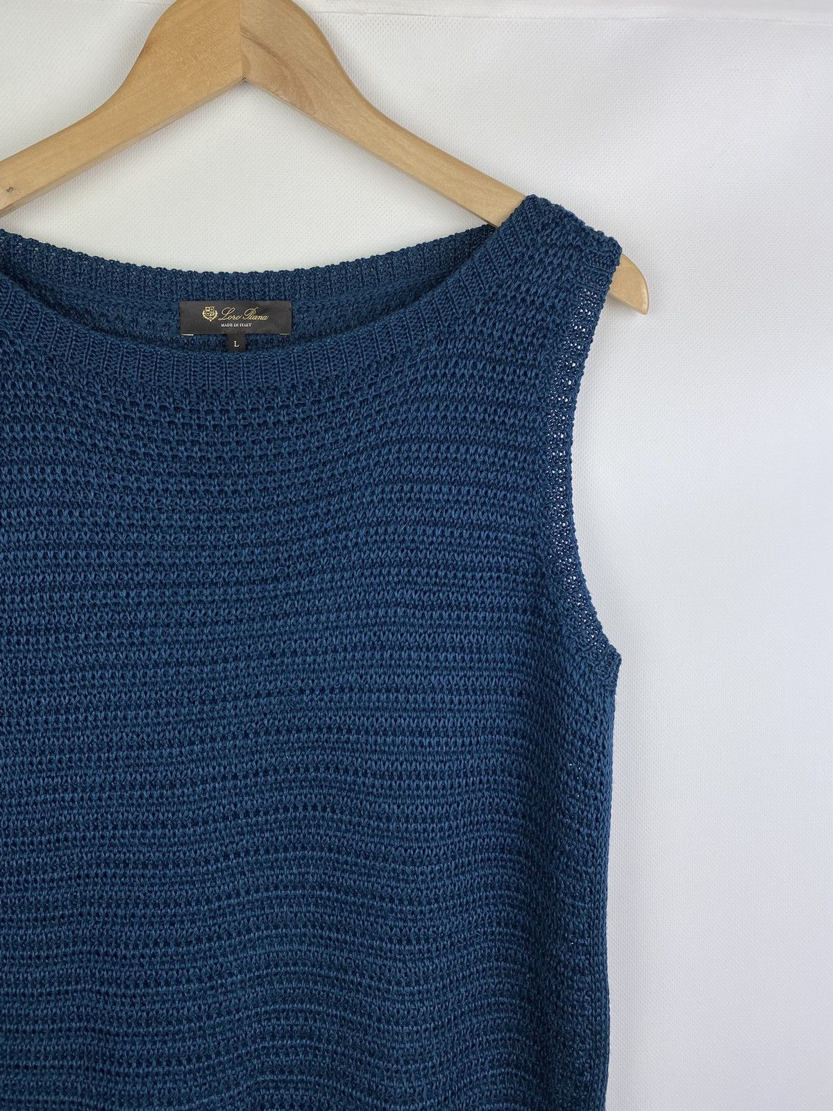 Loro Piana Loro Piana ladies sleeveless linen silk knitted dress size L Size L / US 10 / IT 46 - 5 Thumbnail