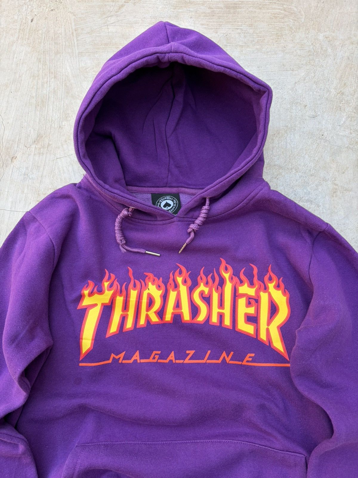 Thrasher Vintage 00s Thrasher Flame Logo Hoodie (Purple) Size US S / EU 44-46 / 1 - 2 Thumbnail