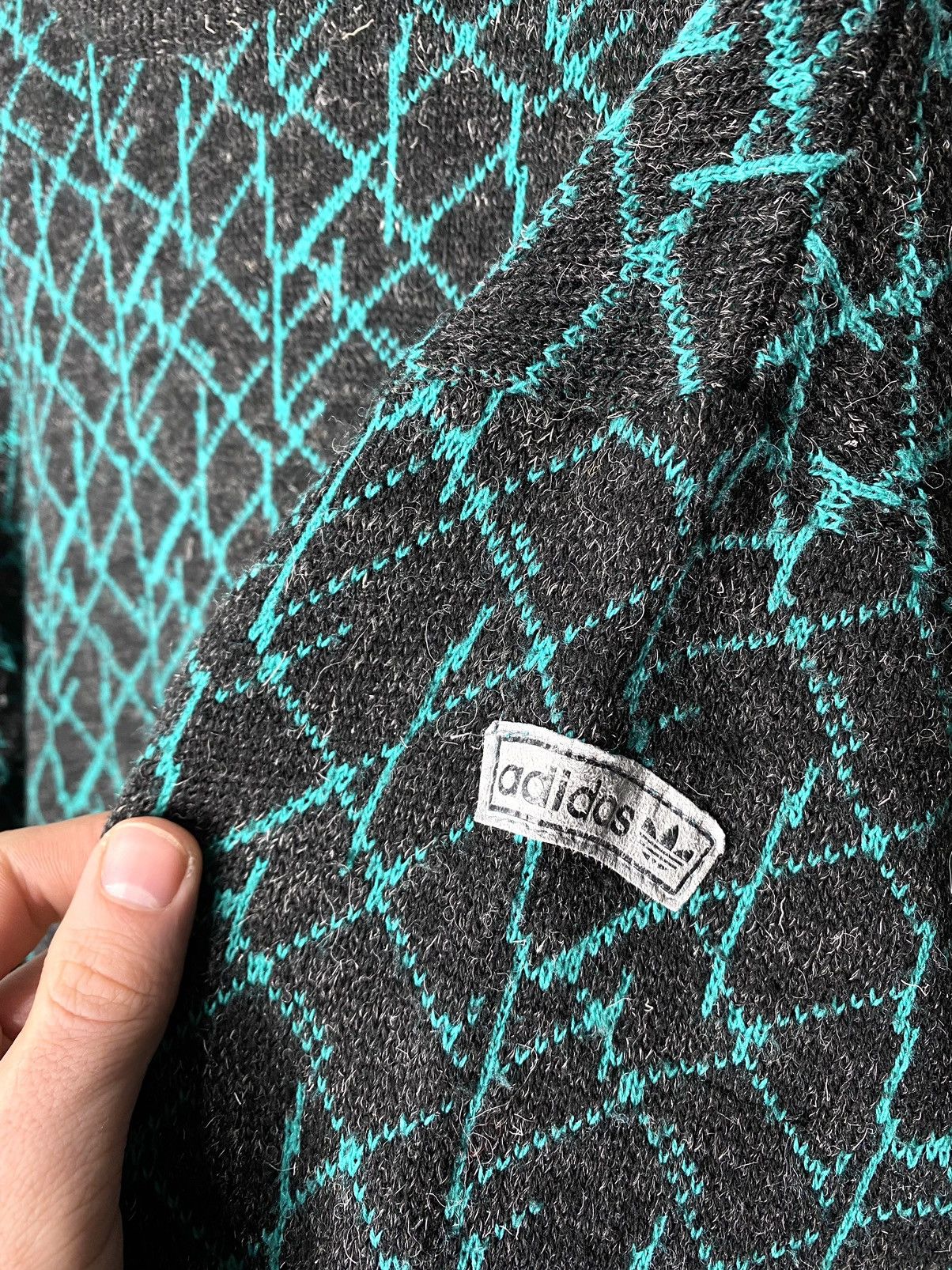 Adidas Rare! Vintage 80-90’s Adidas Equipment Knit Pattern Sweater Size US M / EU 48-50 / 2 - 6 Thumbnail