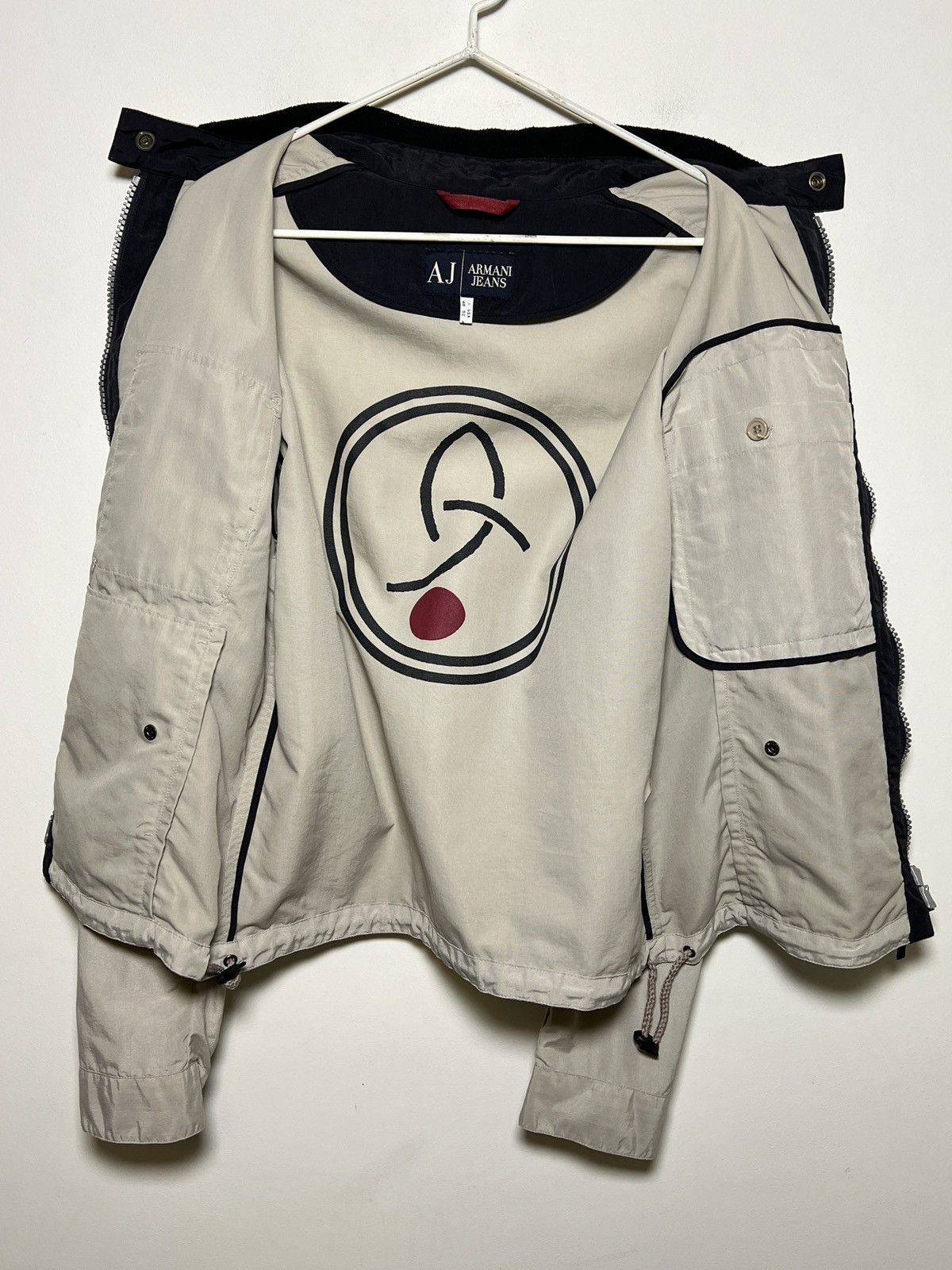 Giorgio Armani armani y2k multipocket moto biker jacket M-L Size US M / EU 48-50 / 2 - 14 Thumbnail