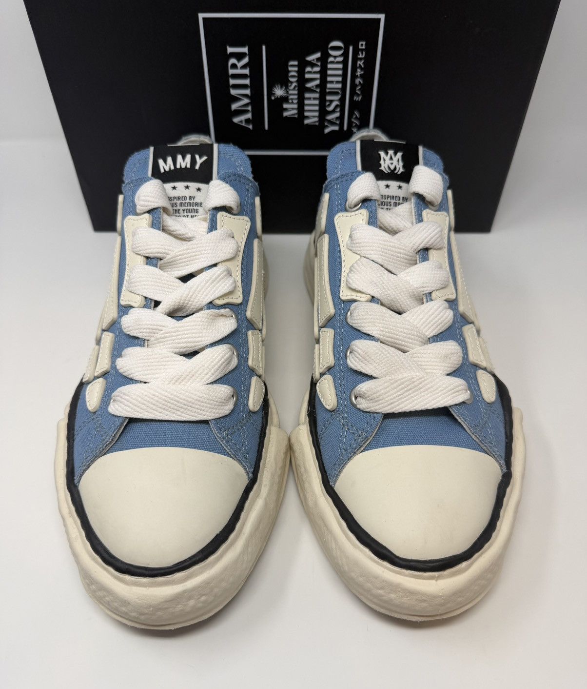 Amiri Amiri x Maison Mihara Yasuhiro Bones Petrson OG Sole Sneaker Size US 12 / EU 45 - 2 Thumbnail
