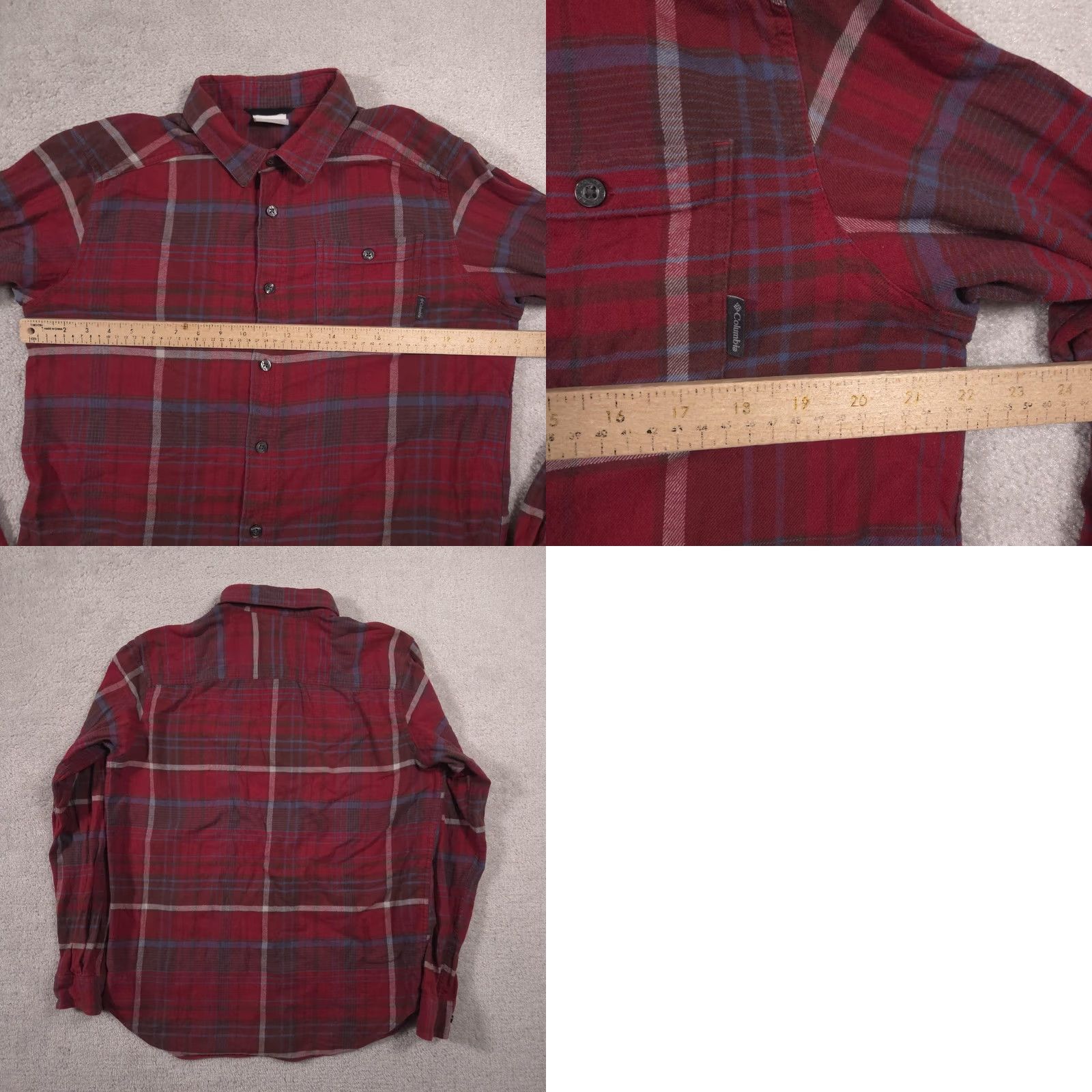 Vintage Columbia Shirt Mens Medium Red Plaid Flannel Button Front Long Sleeve Casual Size US M / EU 48-50 / 2 - 8 Thumbnail