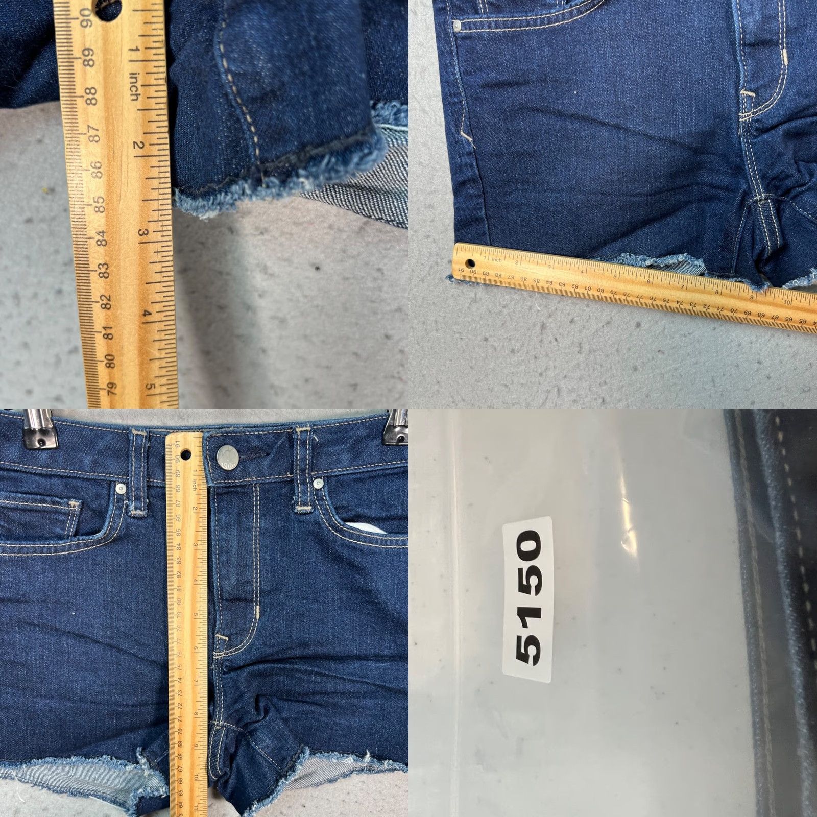Gap Gap 1969 Slim Cut-Offs Denim Shorts Dark Blue Distressed Hem 25 Womens Jeans Shorts Casual Summer Women's Fit 5-Pocket Denim Gap Size 42" / US 20 - 8 Thumbnail