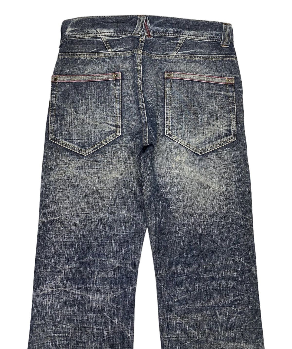 If Six Was Nine 🔥VINTAGE JAPANESE REAL VINTAGE DISTRESSED DENIM JEANS Size US 33 - 7 Thumbnail