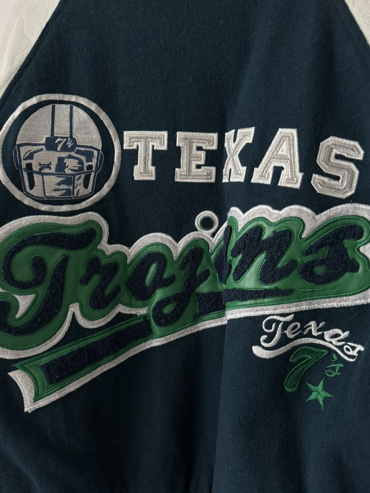NFL × Vintage Vintage 80s NFL Texas Varsity Bomber Jacket Size US M / EU 48-50 / 2 - 11 Thumbnail