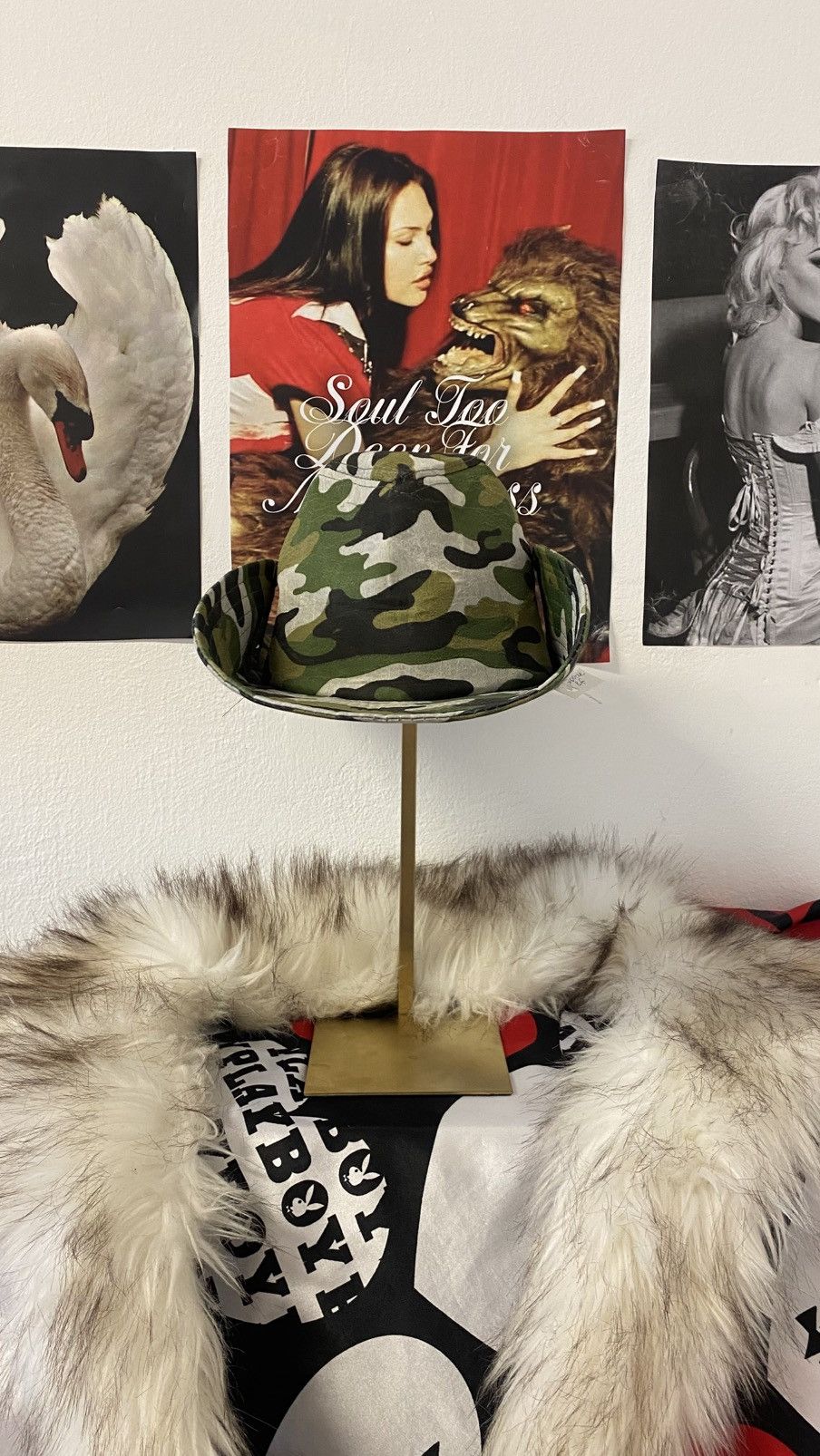 Vintage Vintage khaki military hat Size ONE SIZE - 3 Thumbnail