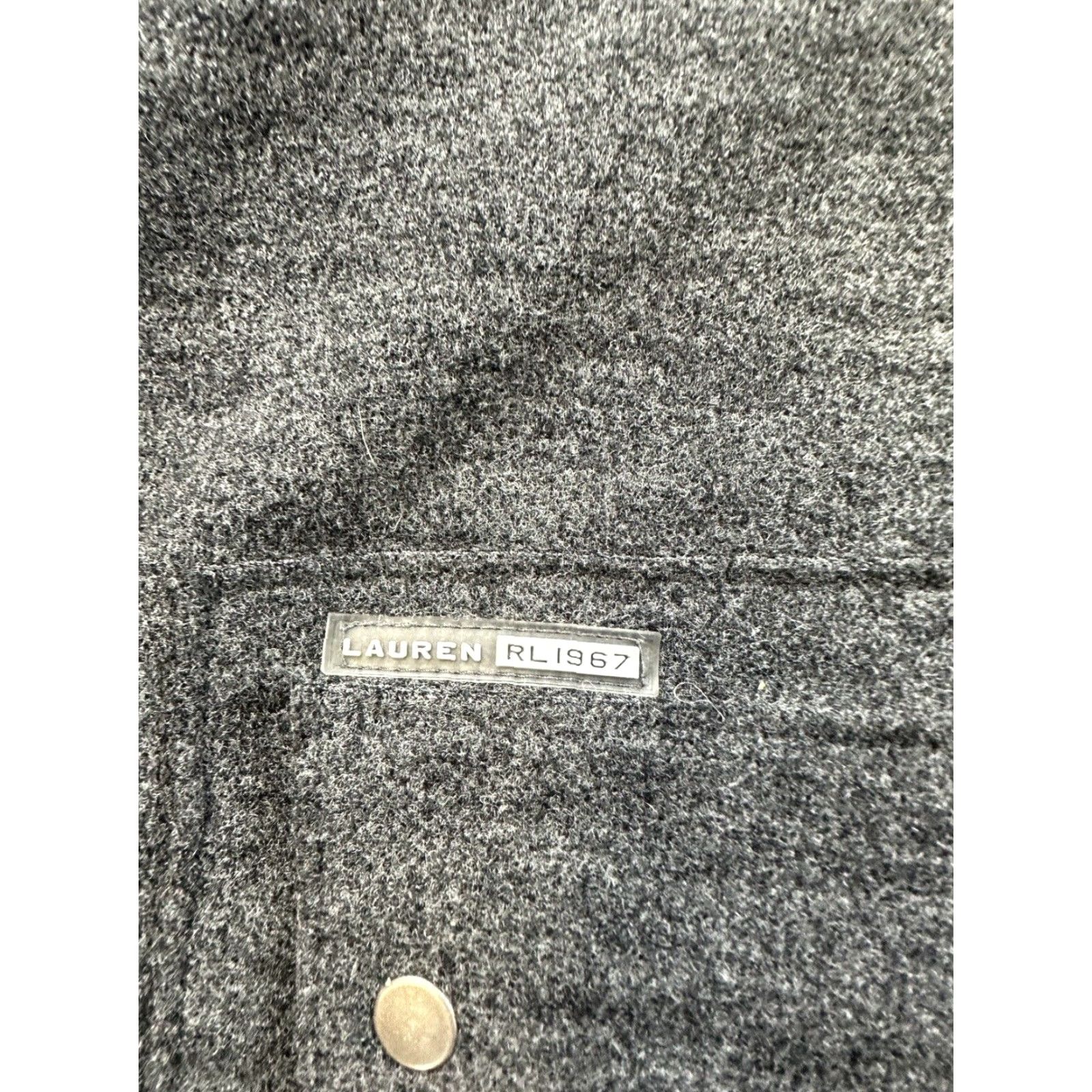 Ralph Lauren LRL Ralph Lauren Jacket Womens Large Gray Wool Acrylic Blend Button Snap Size L / US 10 / IT 46 - 3 Thumbnail
