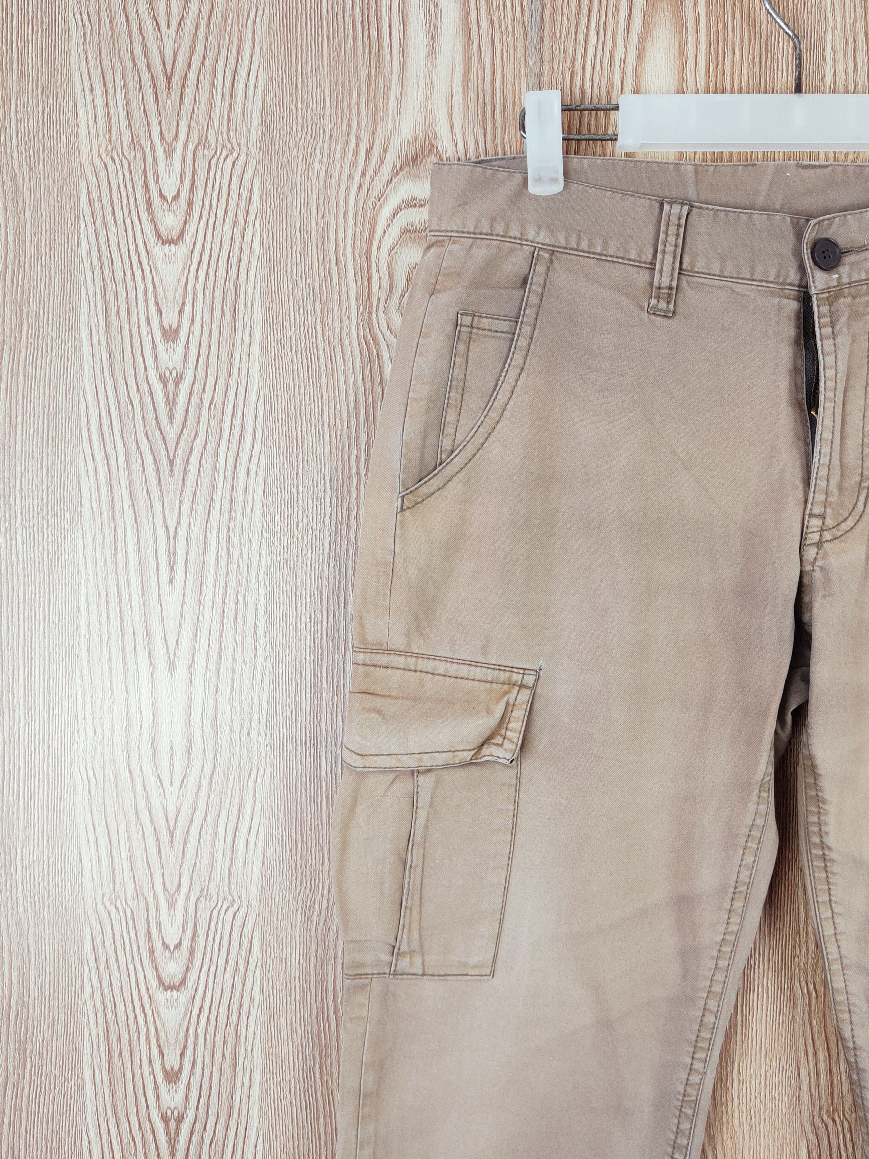 Takeo Kikuchi TK Mixpice Brown Faded Multipocket Cargo Pants #W280 Size US 32 / EU 48 - 3 Thumbnail