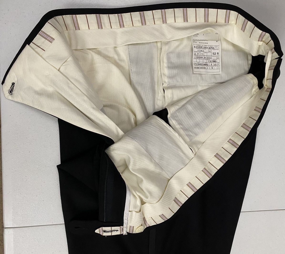 Ermenegildo Zegna Ermenegildo Zegna Black Peak Lapel 2-Btn Milano Fit Tux 52S Size 42S - 10 Thumbnail