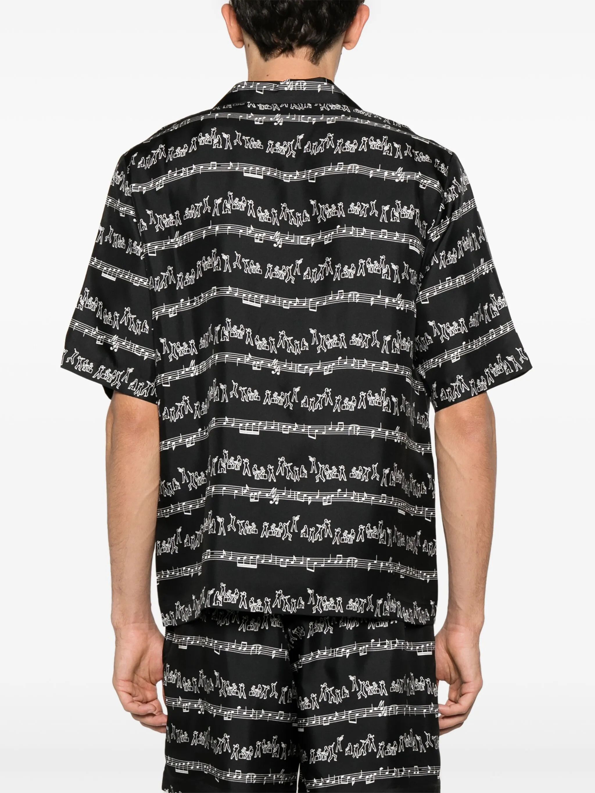 Amiri o1s1wg110526 Jazz Band Bowling Shirt in Multicolor Size US M / EU 48-50 / 2 - 4 Thumbnail